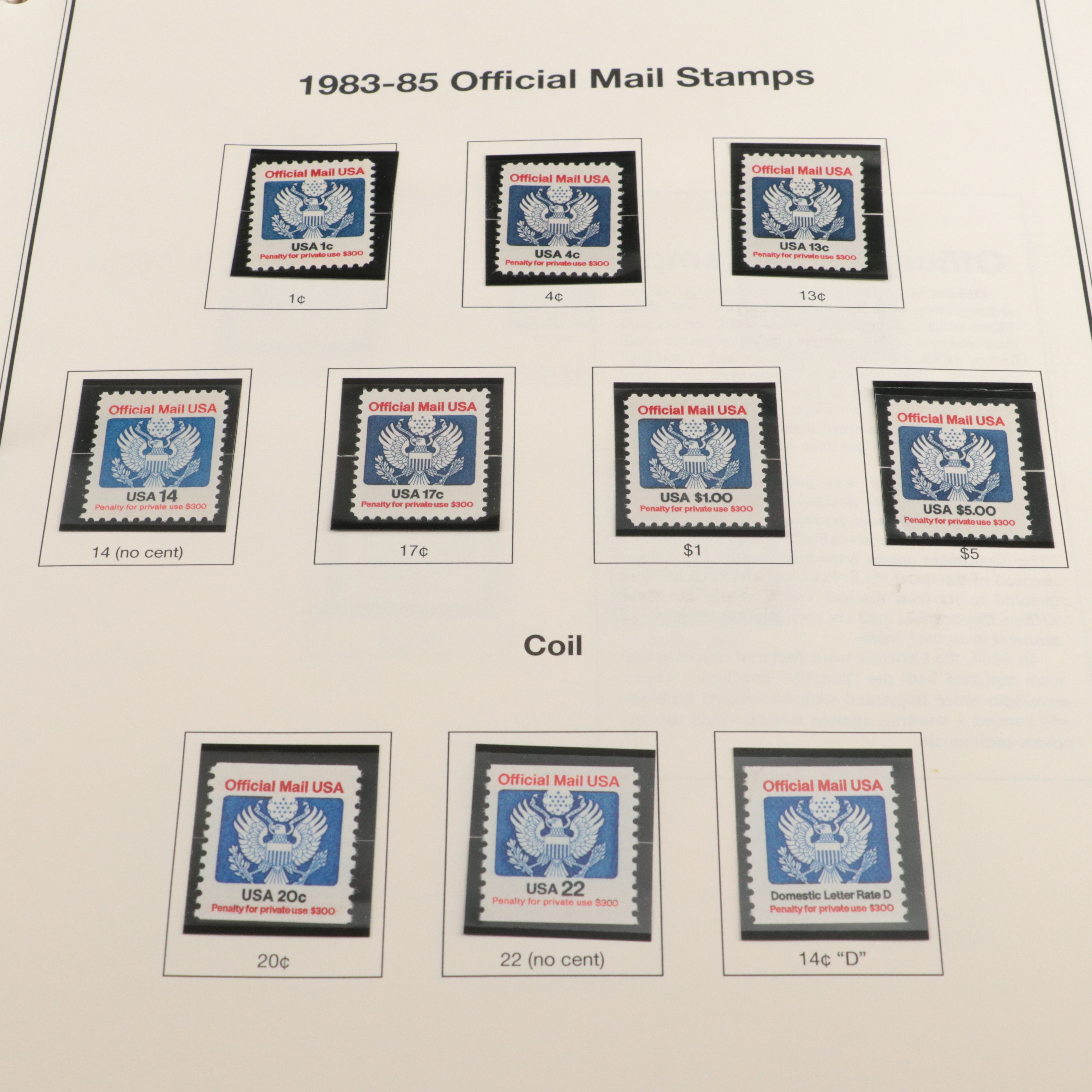 Two U.S. Postage Stamp Albums, Back of the Book and Proprietary Revenue Stamps
