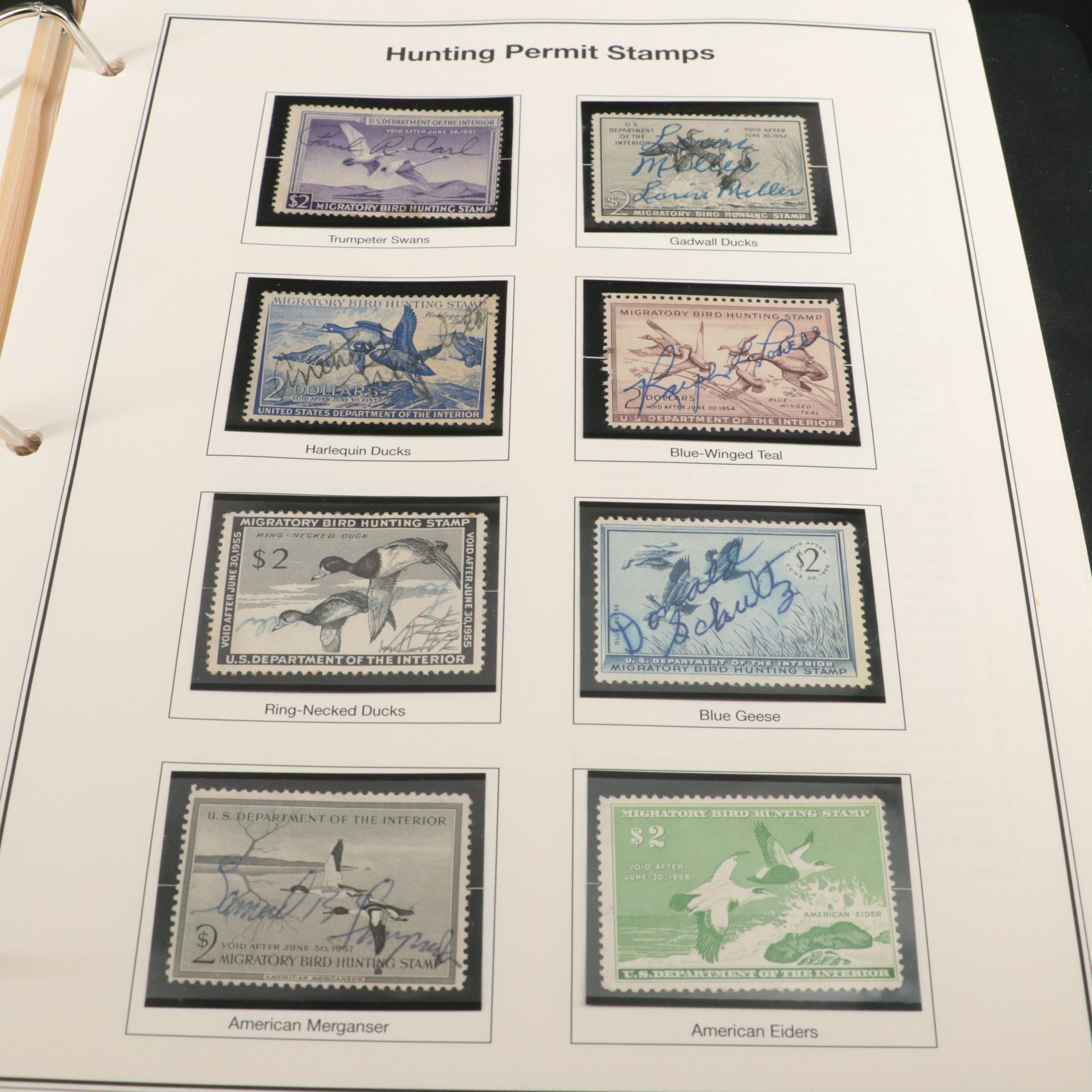 Two U.S. Postage Stamp Albums, Back of the Book and Proprietary Revenue Stamps