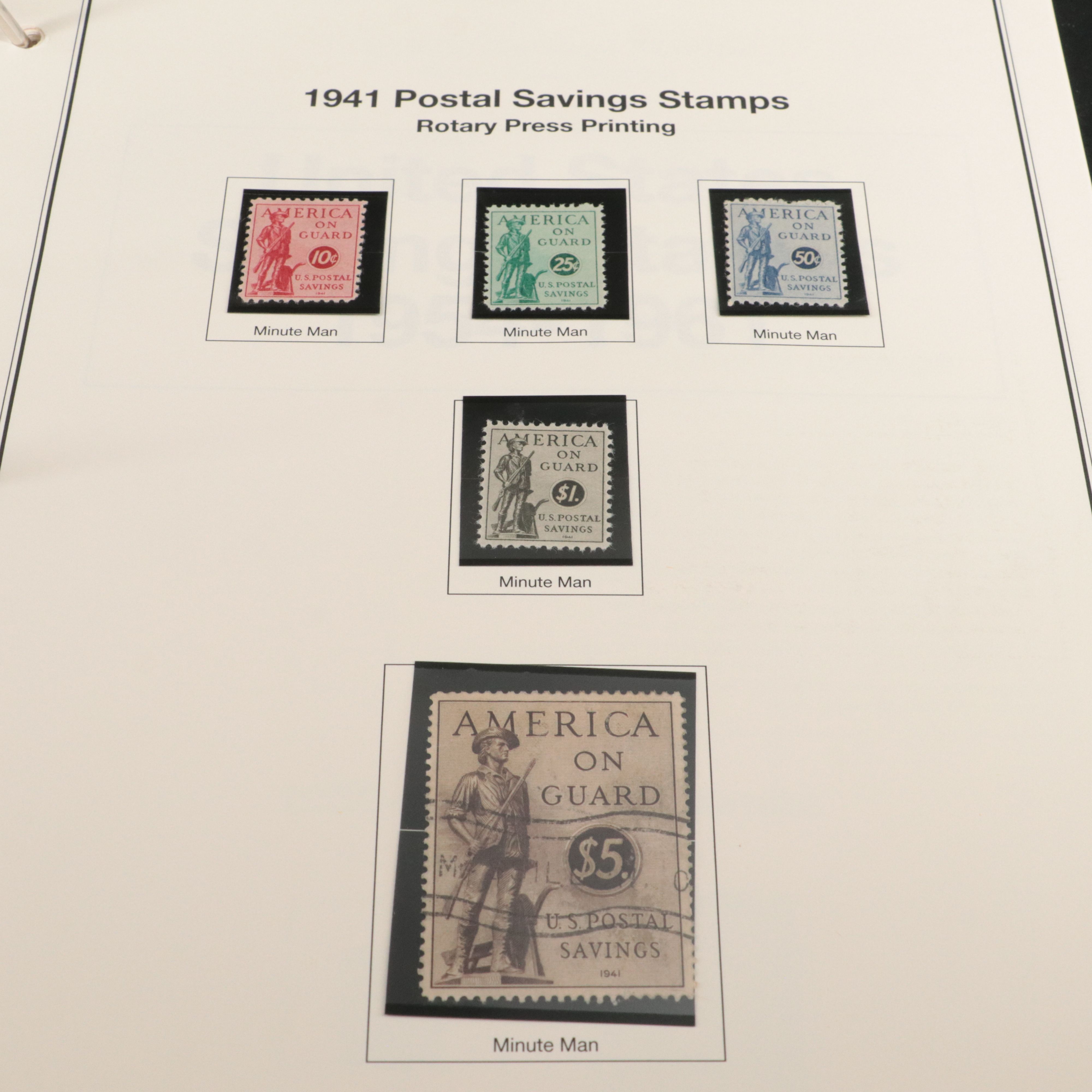 Two U.S. Postage Stamp Albums, Back of the Book and Proprietary Revenue Stamps