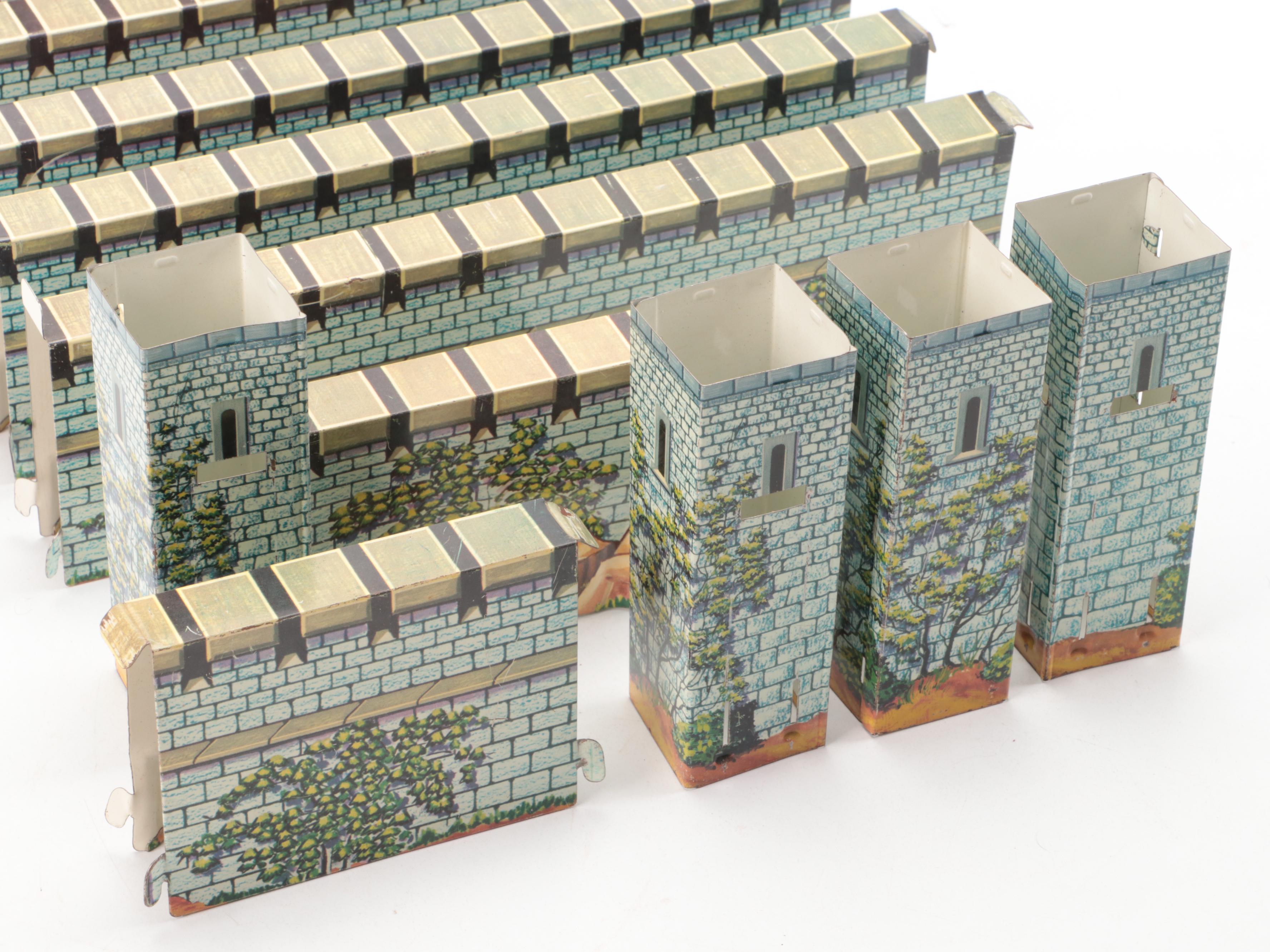 Marx Robin Hood Tin Castle Playset Pieces, 1950s