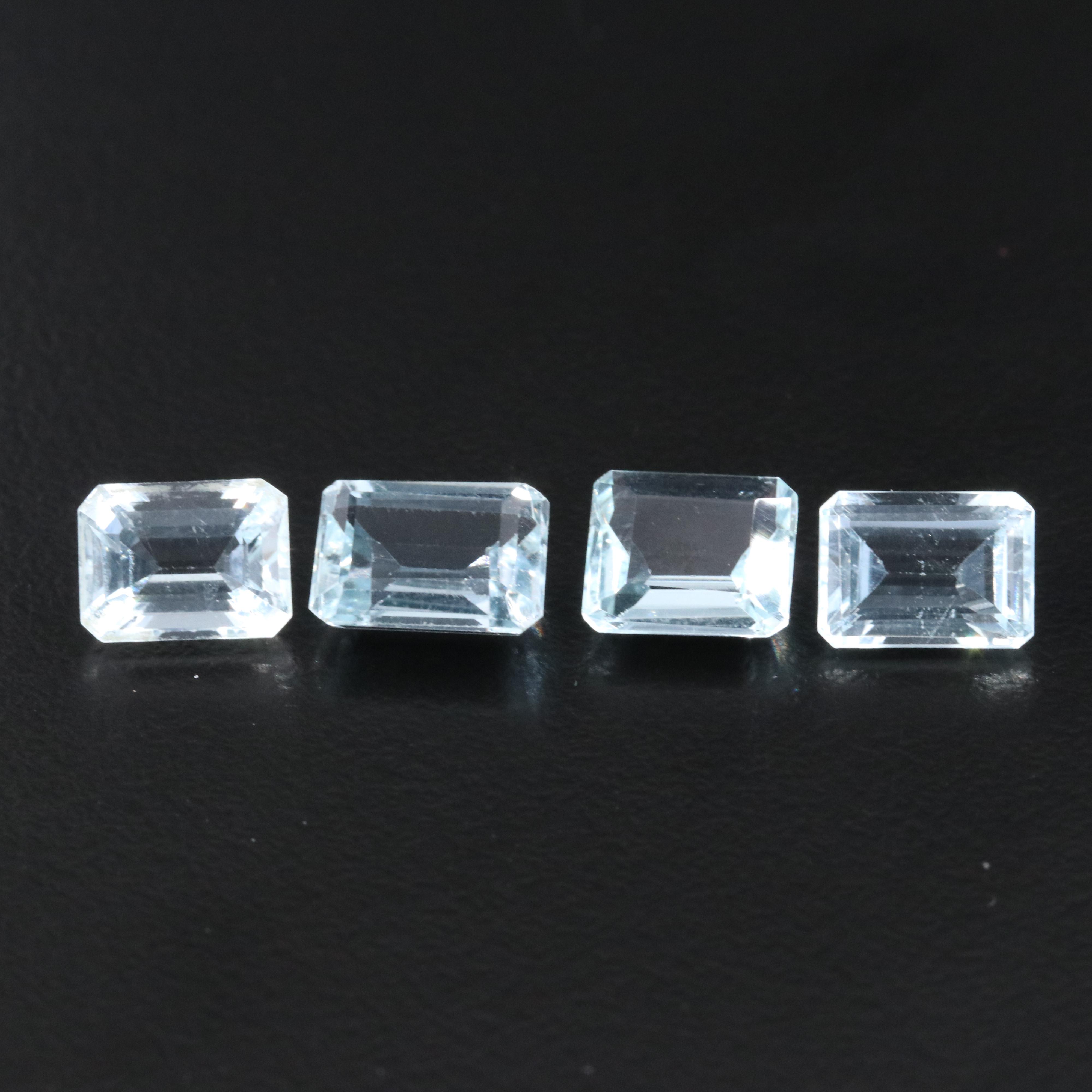 Loose 7.05 CTW Aquamarines and Topaz