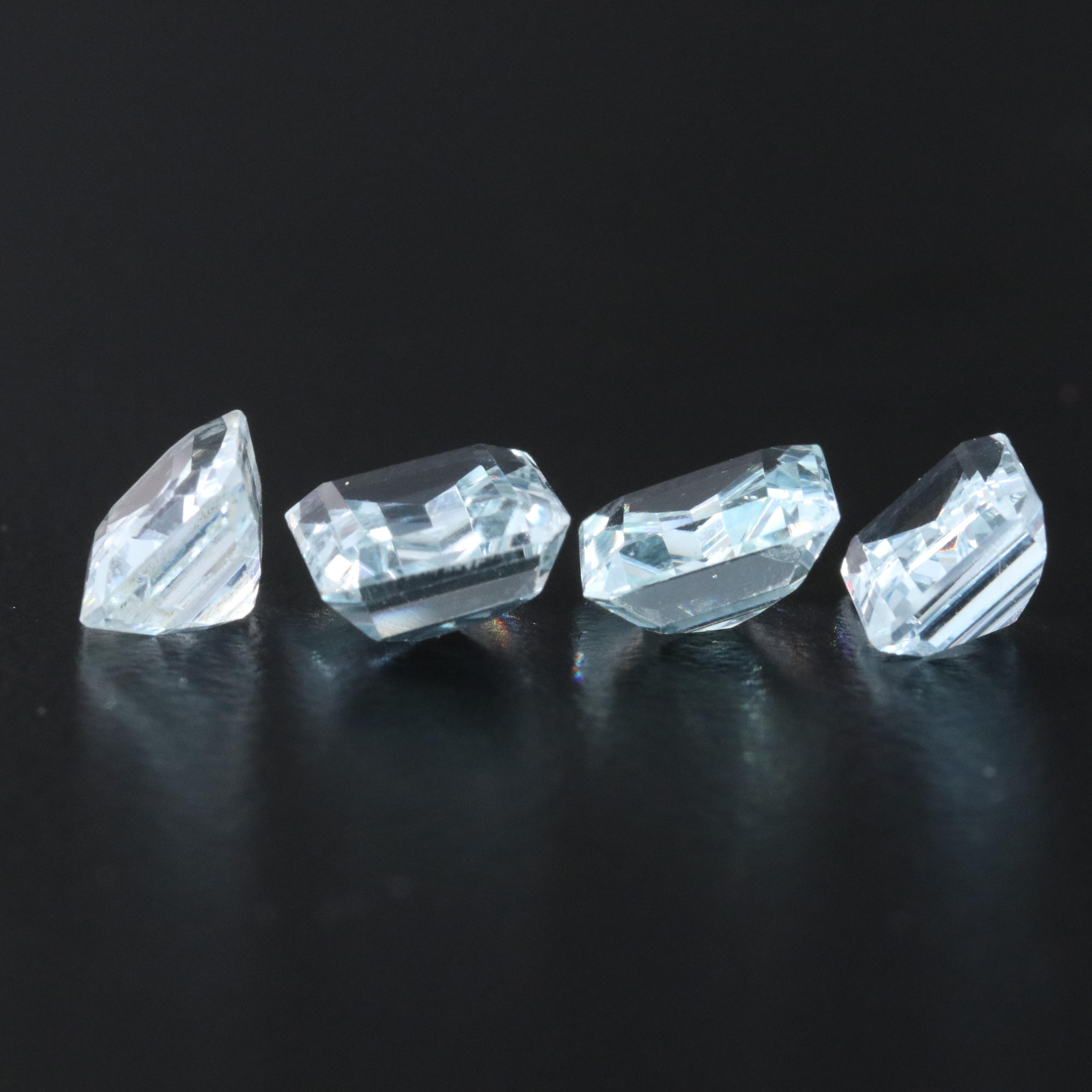 Loose 7.05 CTW Aquamarines and Topaz