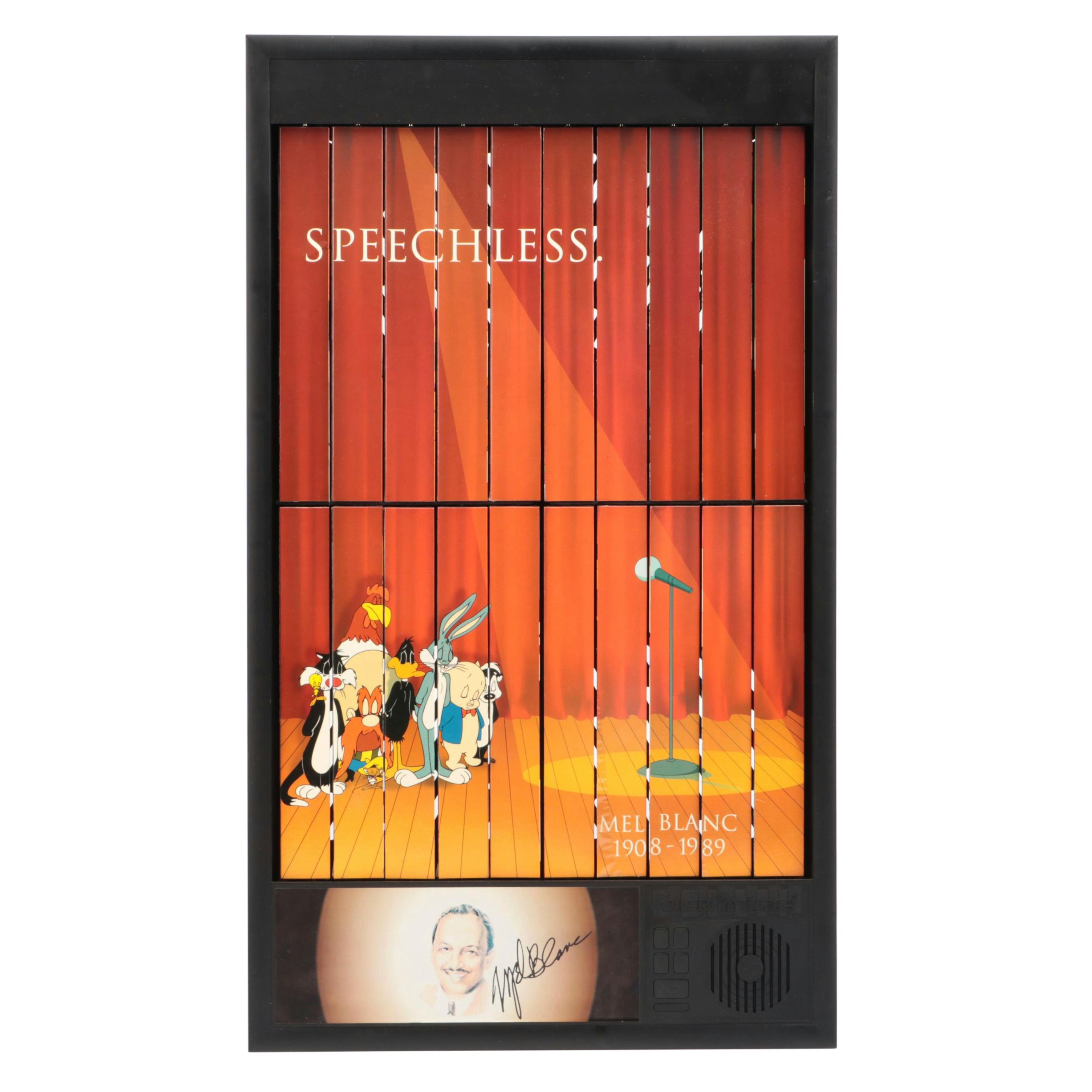 Power Pictures Mel Blanc Tribute Electronic Wall Display