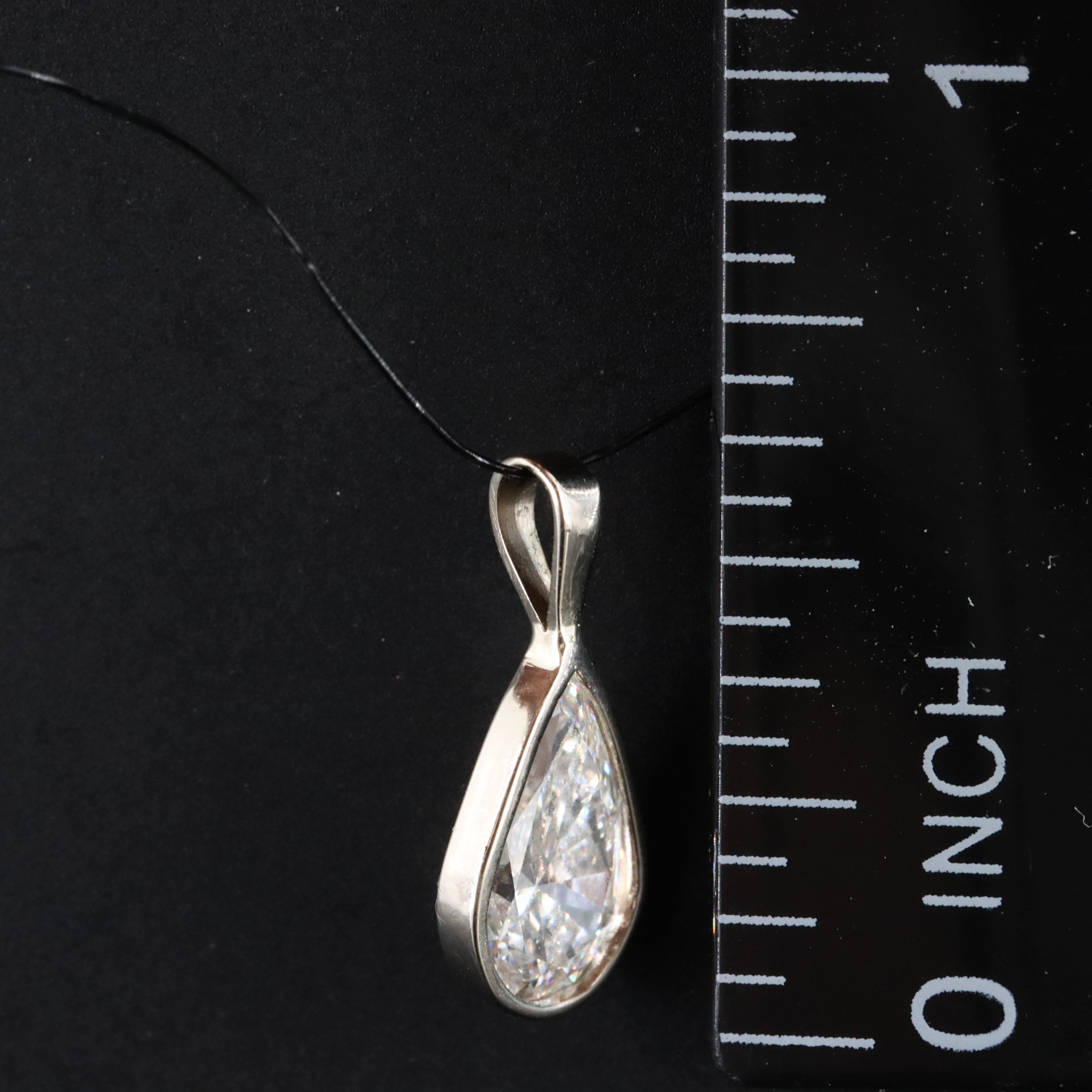 14K 1.12 CT Lab Grown Diamond Pendant