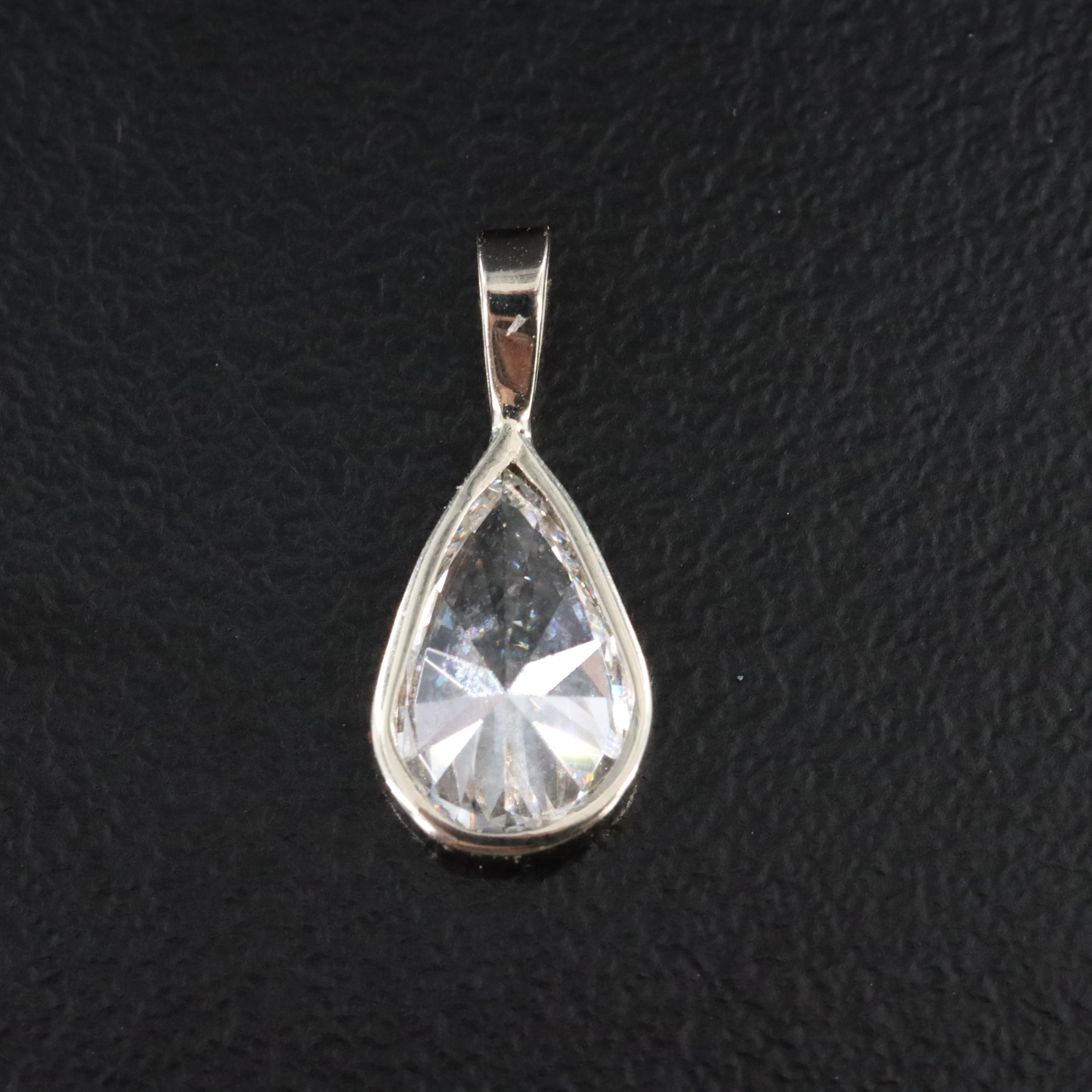 14K 1.12 CT Lab Grown Diamond Pendant