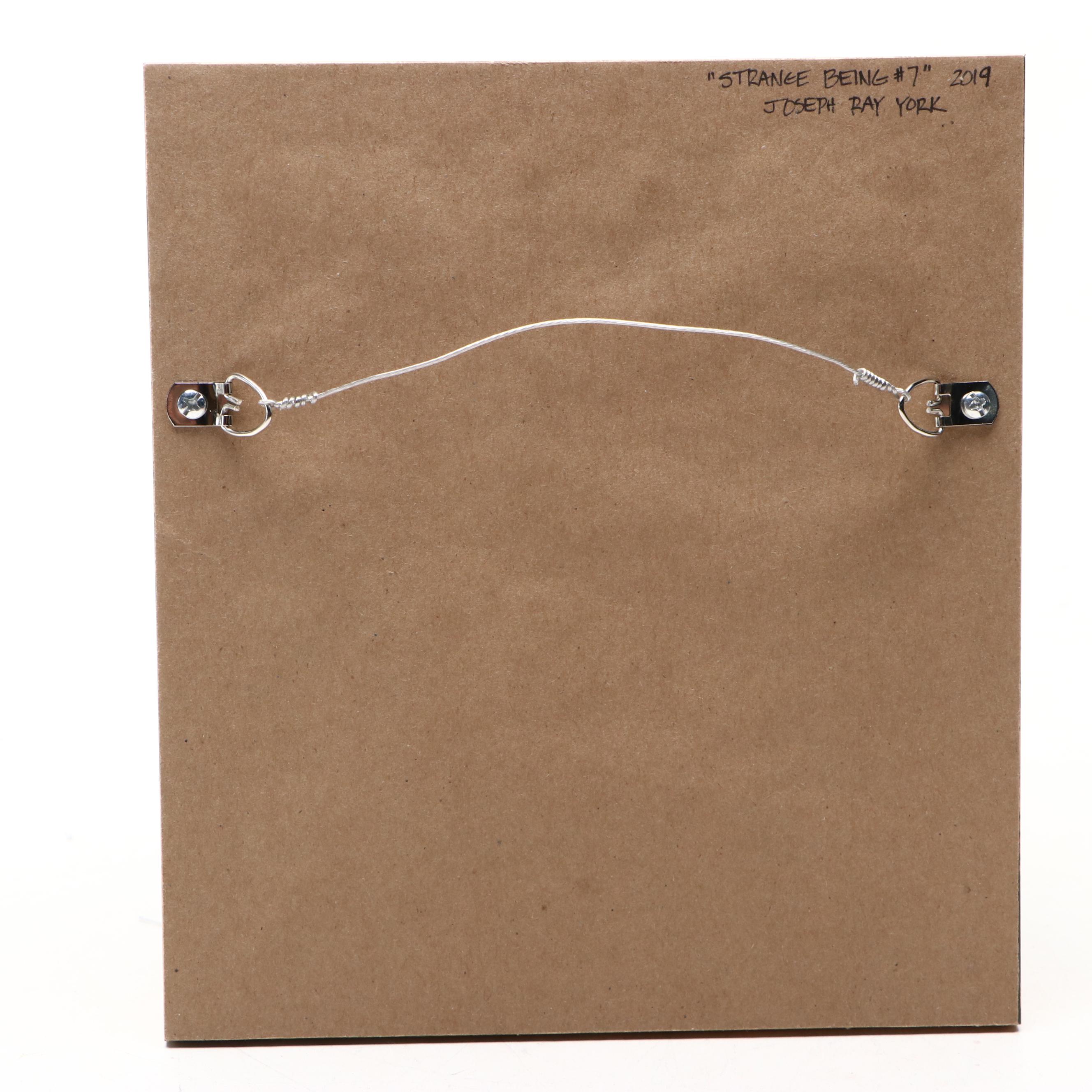 Joseph Ray York Stylized Watercolor Painting "Strange Being #7," 2019