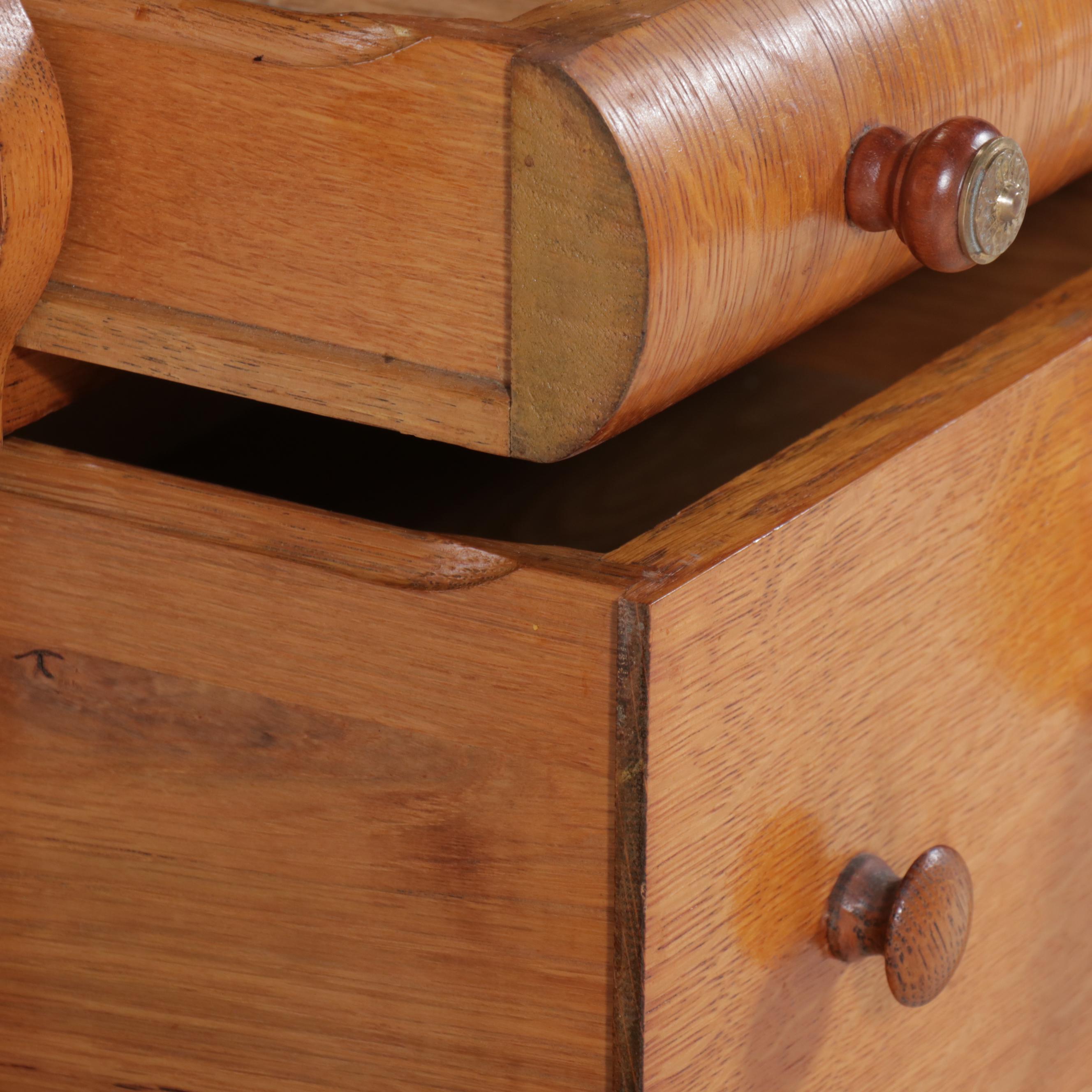 Rockford National Furniture Co. Arts & Crafts Style Oak Display Cabinet