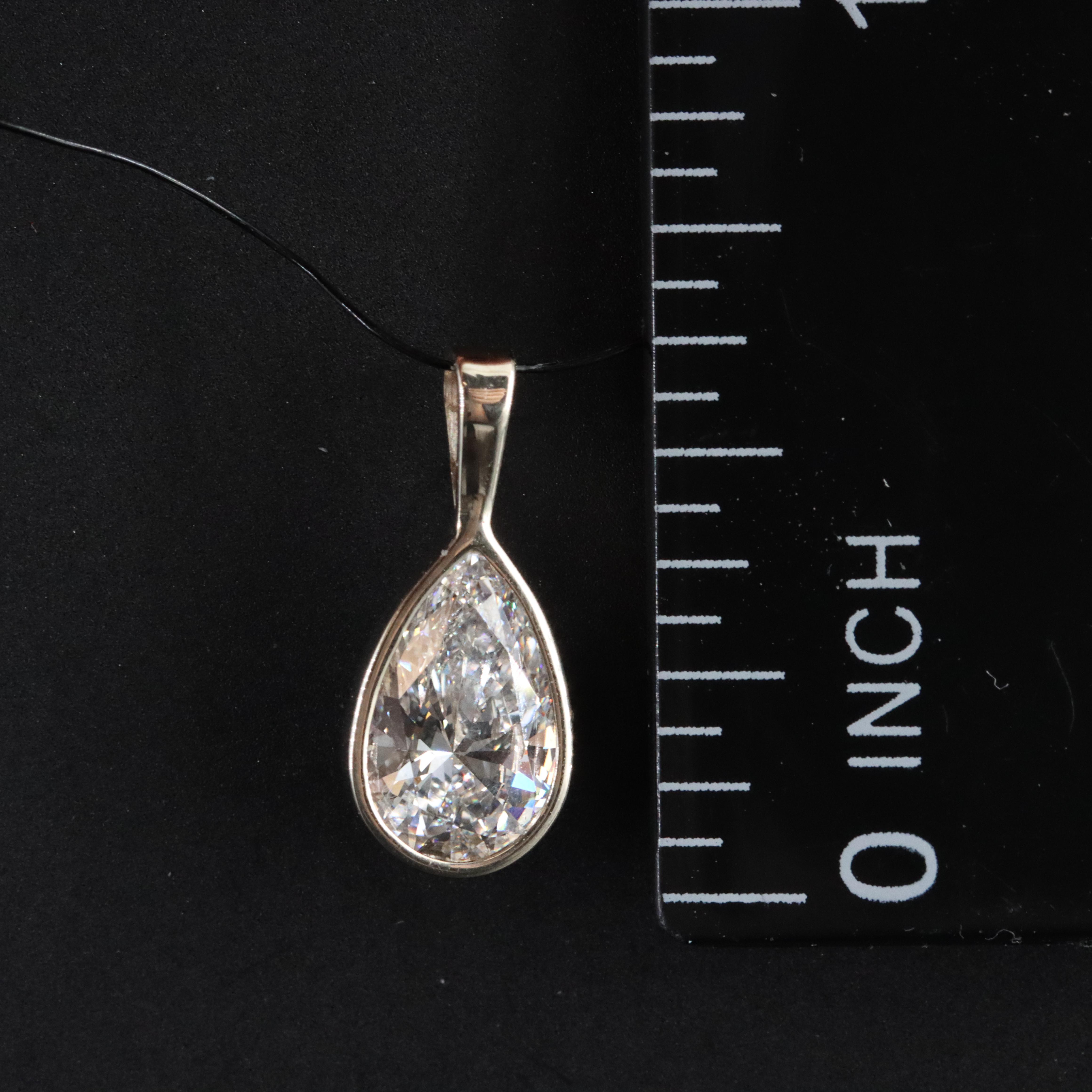 14K 1.16 CT Lab Grown Diamond Pendant