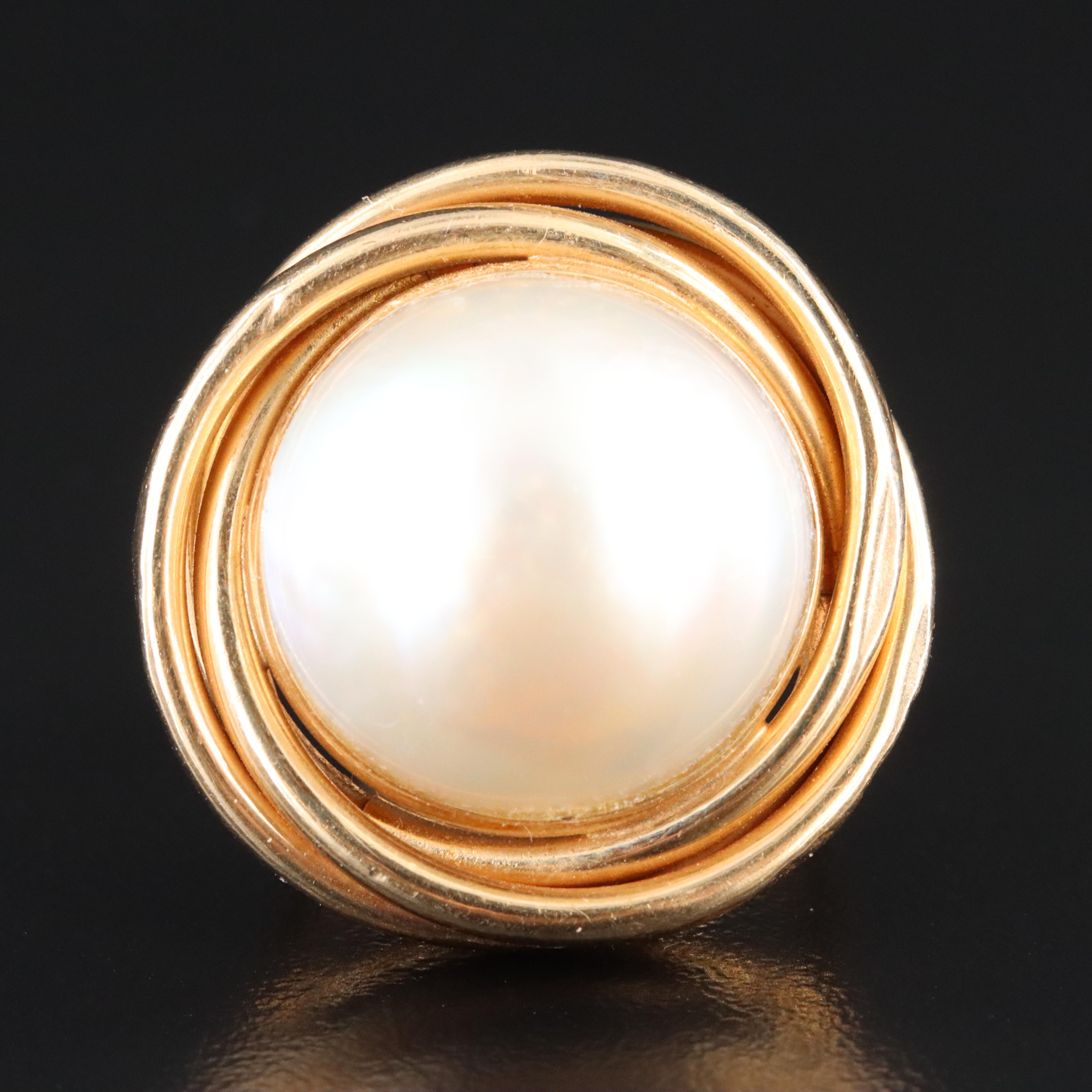 14K Pearl Ring