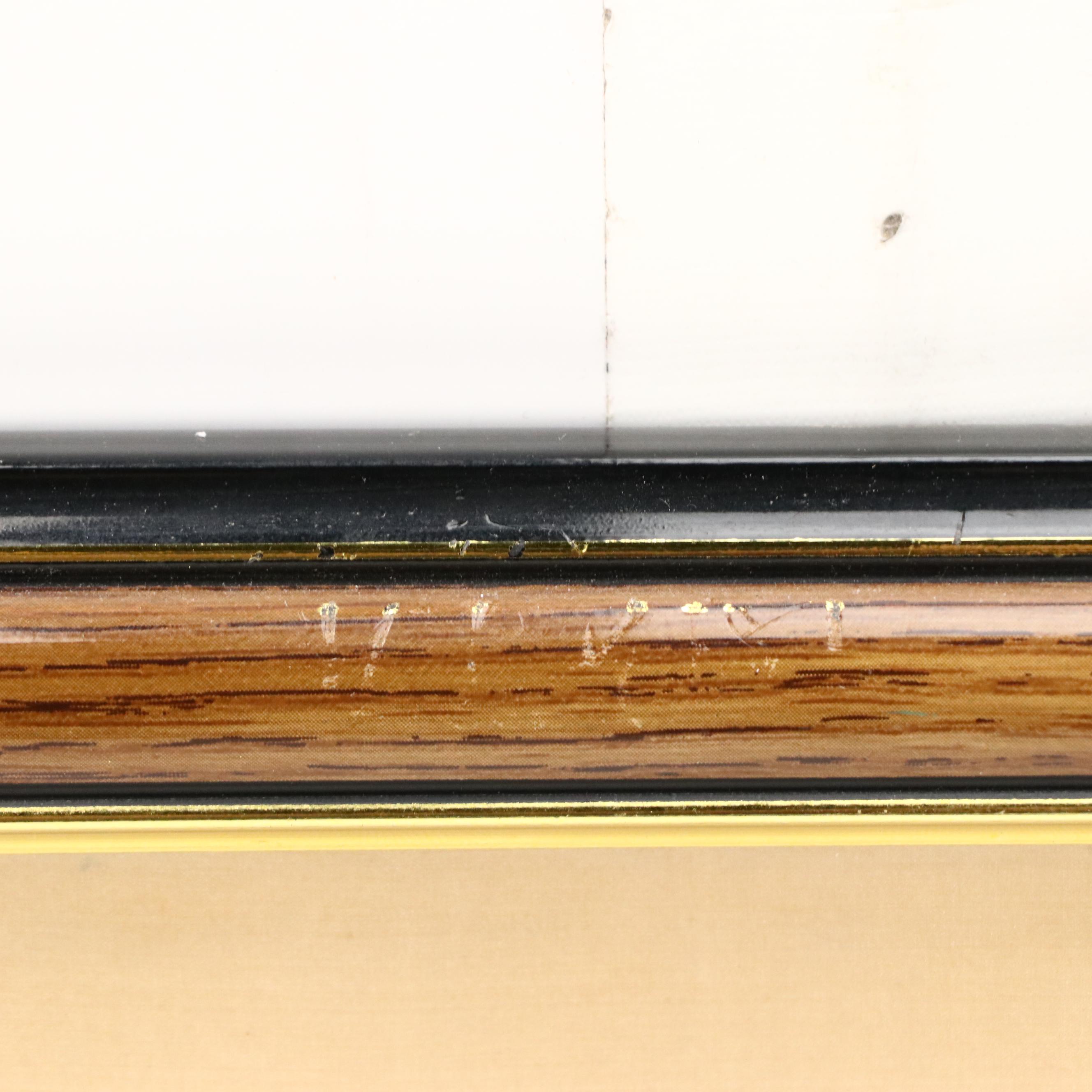 Japanese School Gouache Painting of Red Peony