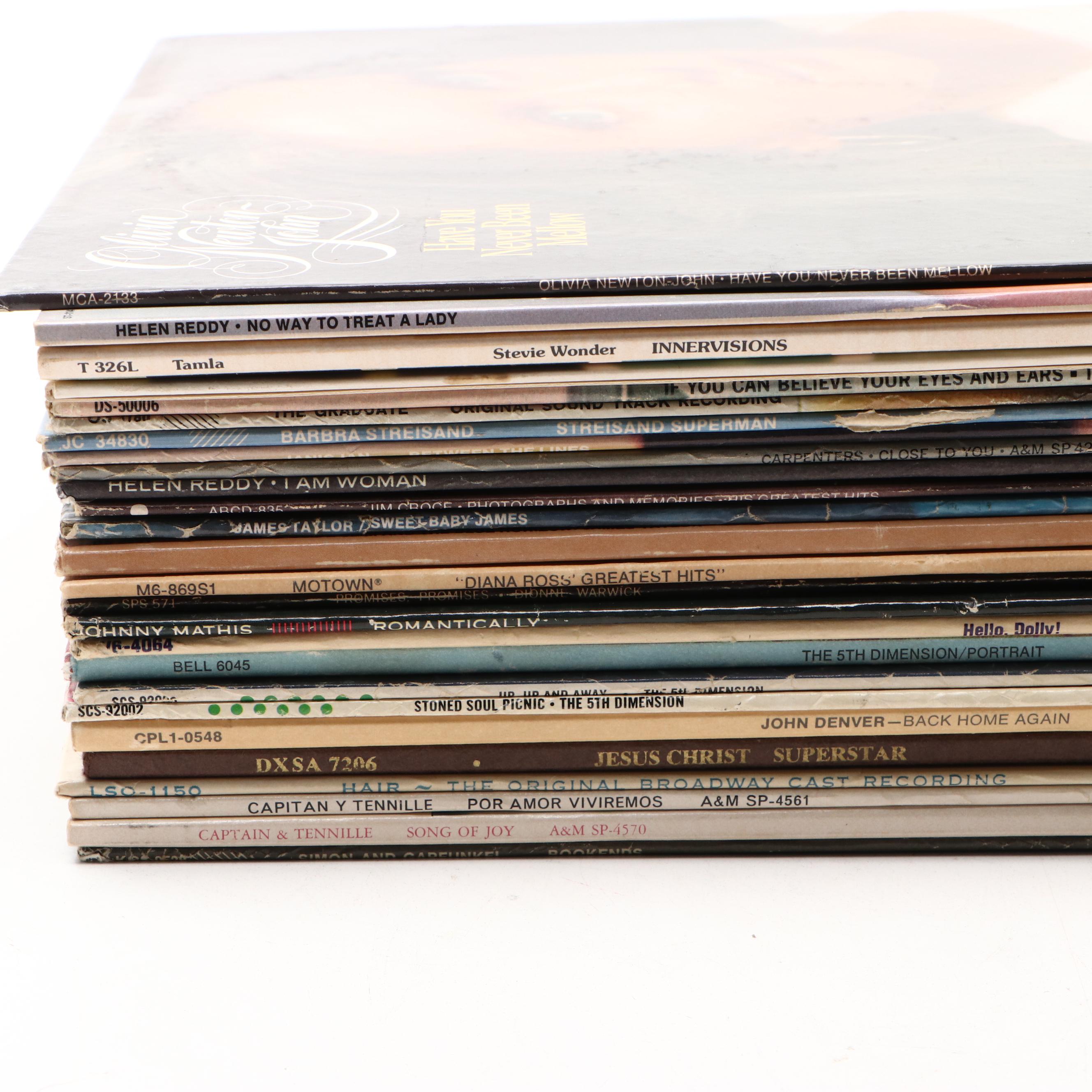 Olivia Newton John, Barbra Streisand, Stevie Wonder & More Vinyl Records
