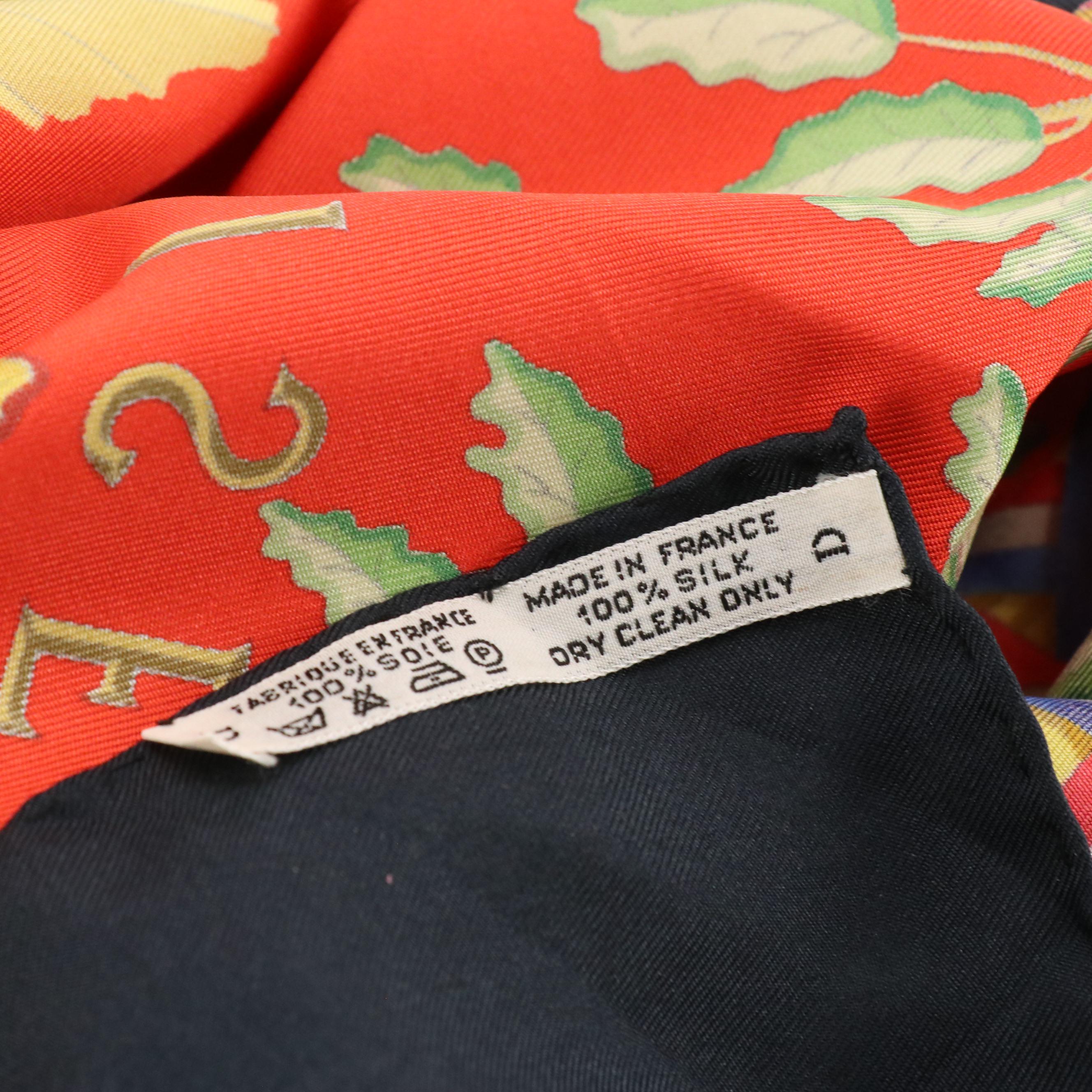 Hermès "République Française Liberté Égalité Fraternité - 1789" Silk Twill Scarf