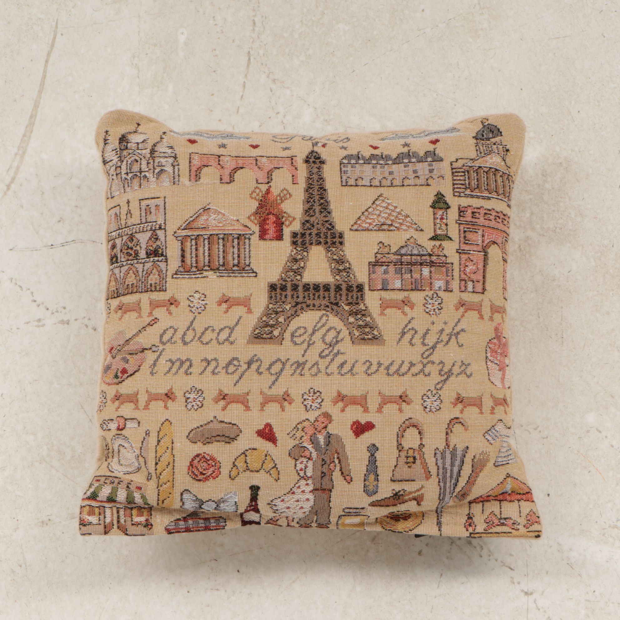 Decorative Pillows with Quotes and Motifs and Roll of Fringed Tassels