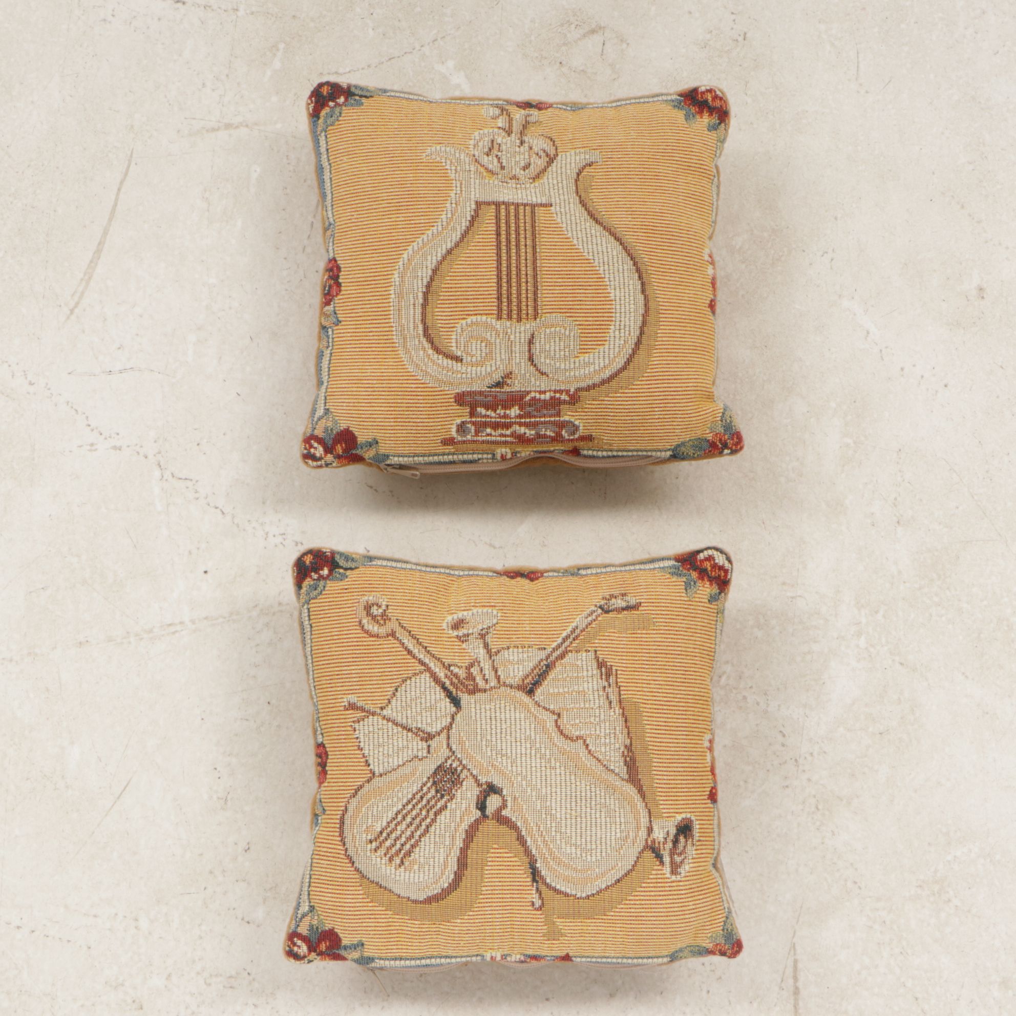 Decorative Pillows with Quotes and Motifs and Roll of Fringed Tassels