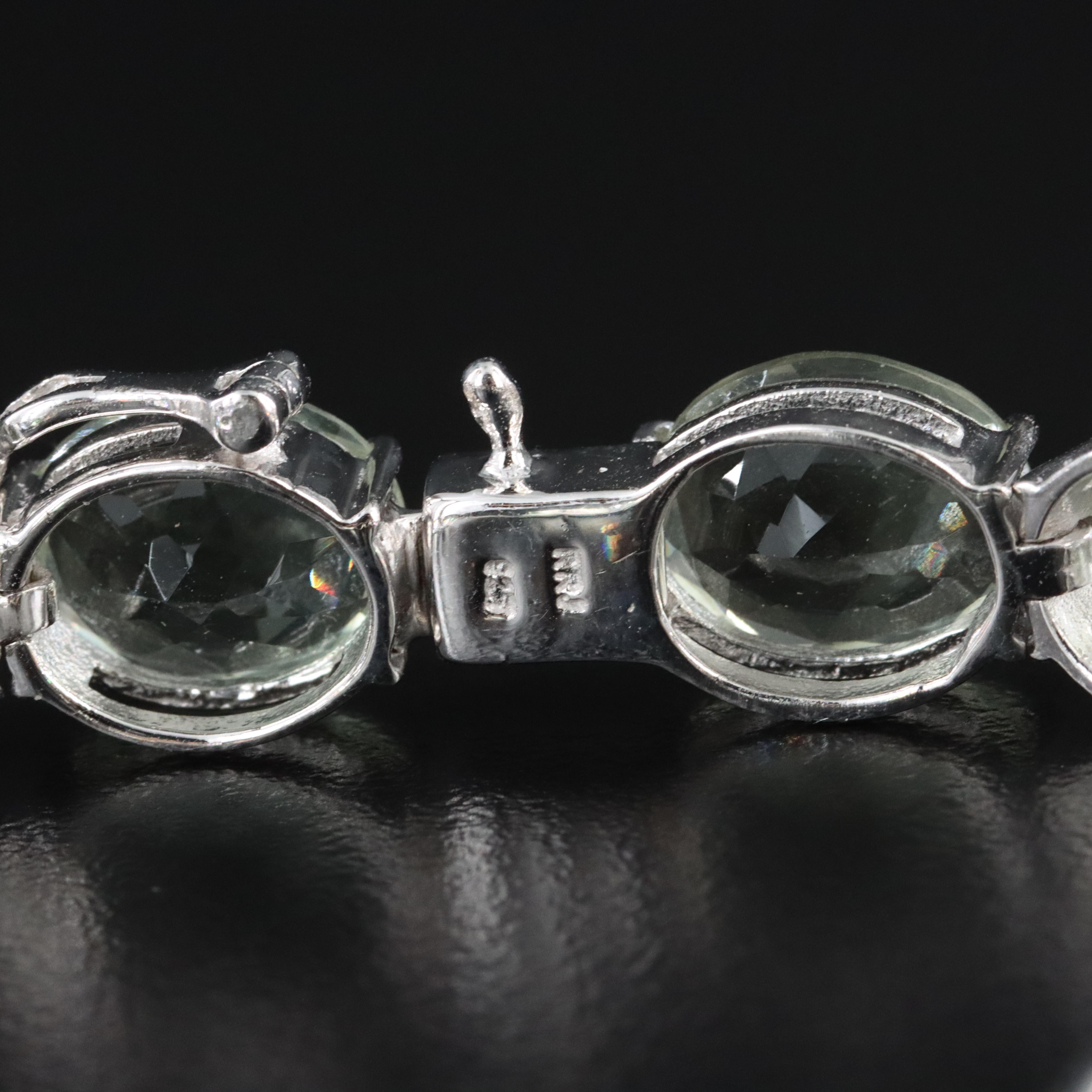 Sterling Prasiolite Bracelet