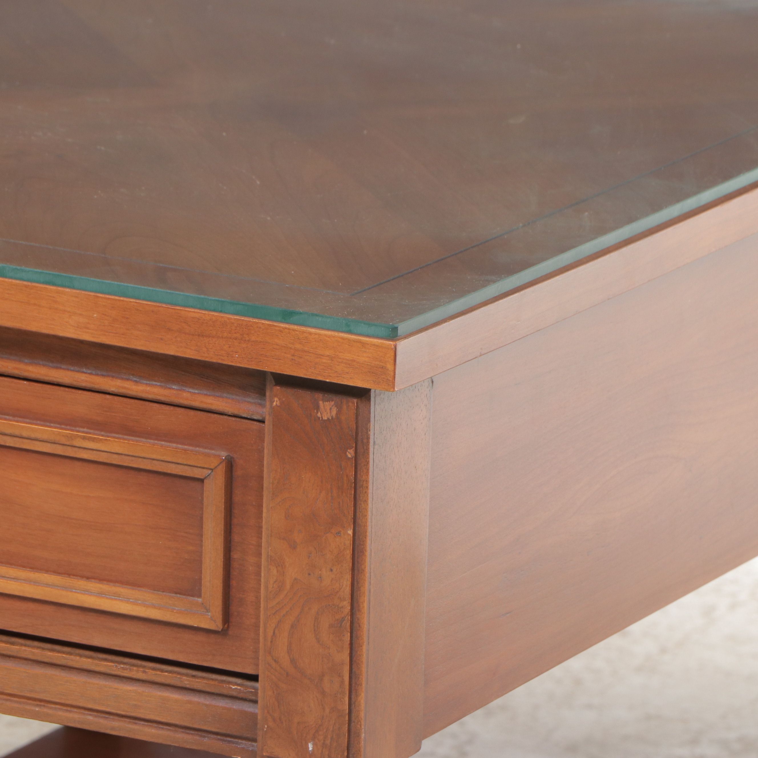 Mid Century Regency Style Single Drawer Side Tables, Mid to Late 20th Century