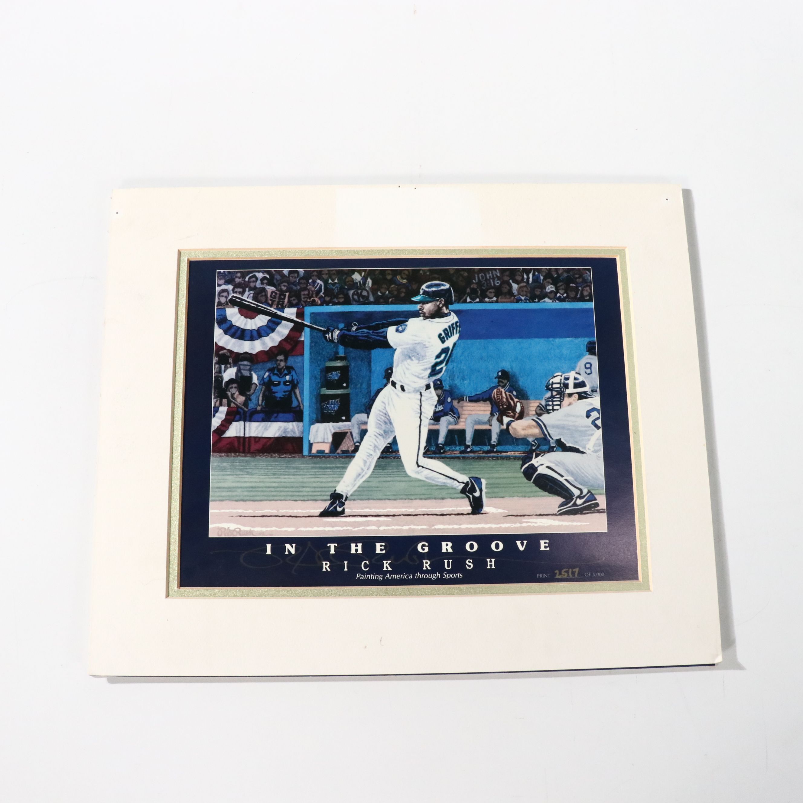 Rick Rush Limited Edition Sports Prints Featuring Tiger Woods and Mark McGwire