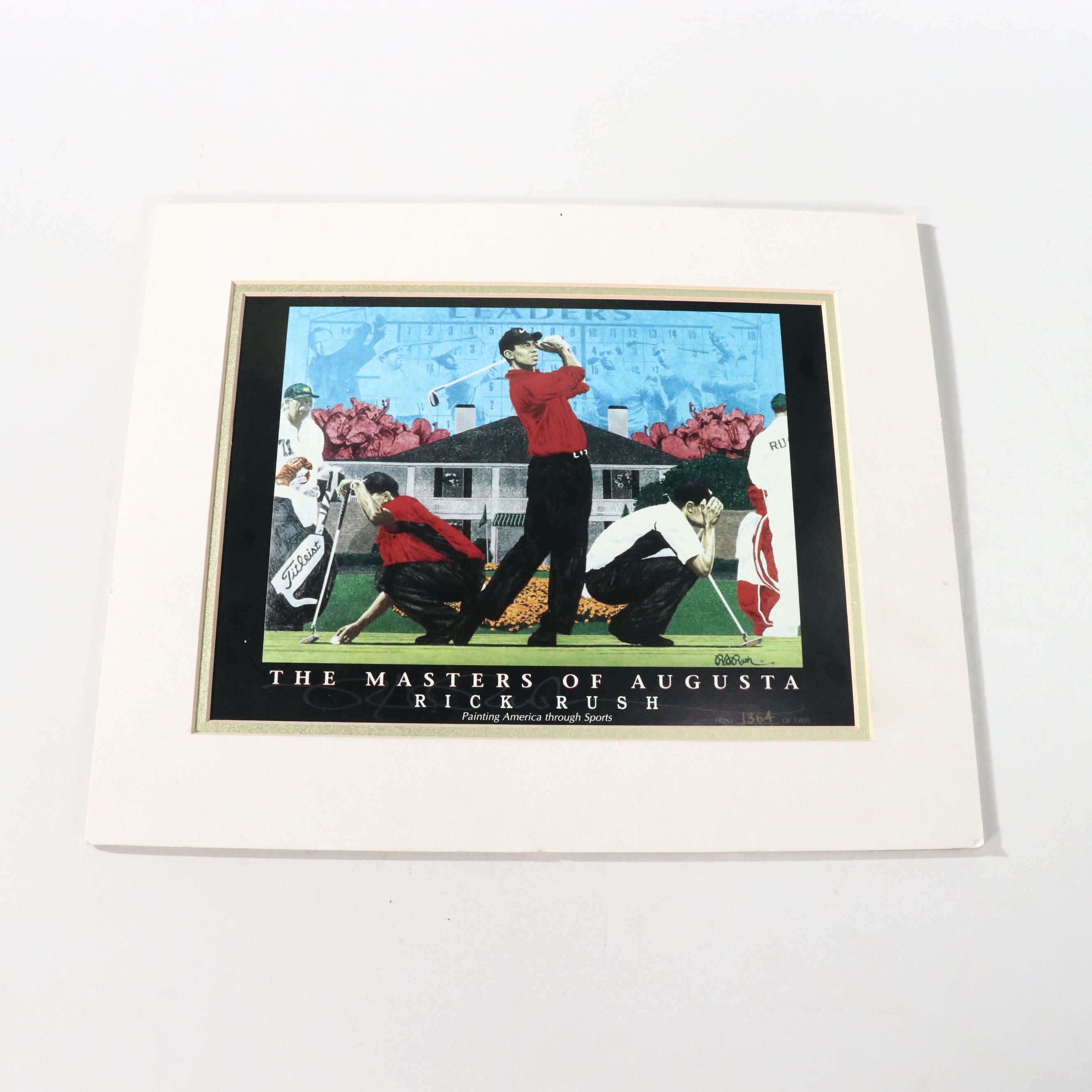 Rick Rush Limited Edition Sports Prints Featuring Tiger Woods and Mark McGwire