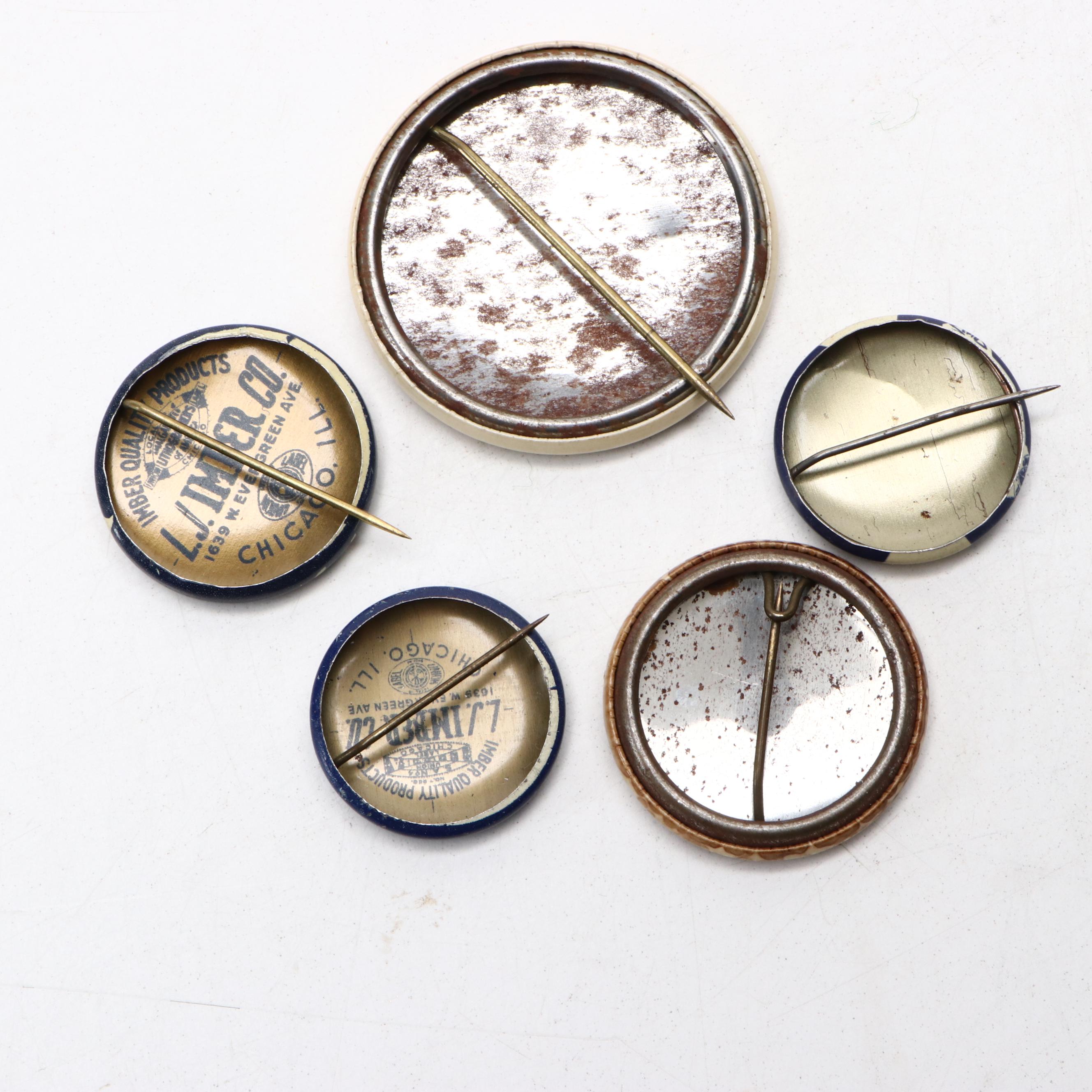 Henry A. Wallace Political Campaign Pinbacks, Circa 1948