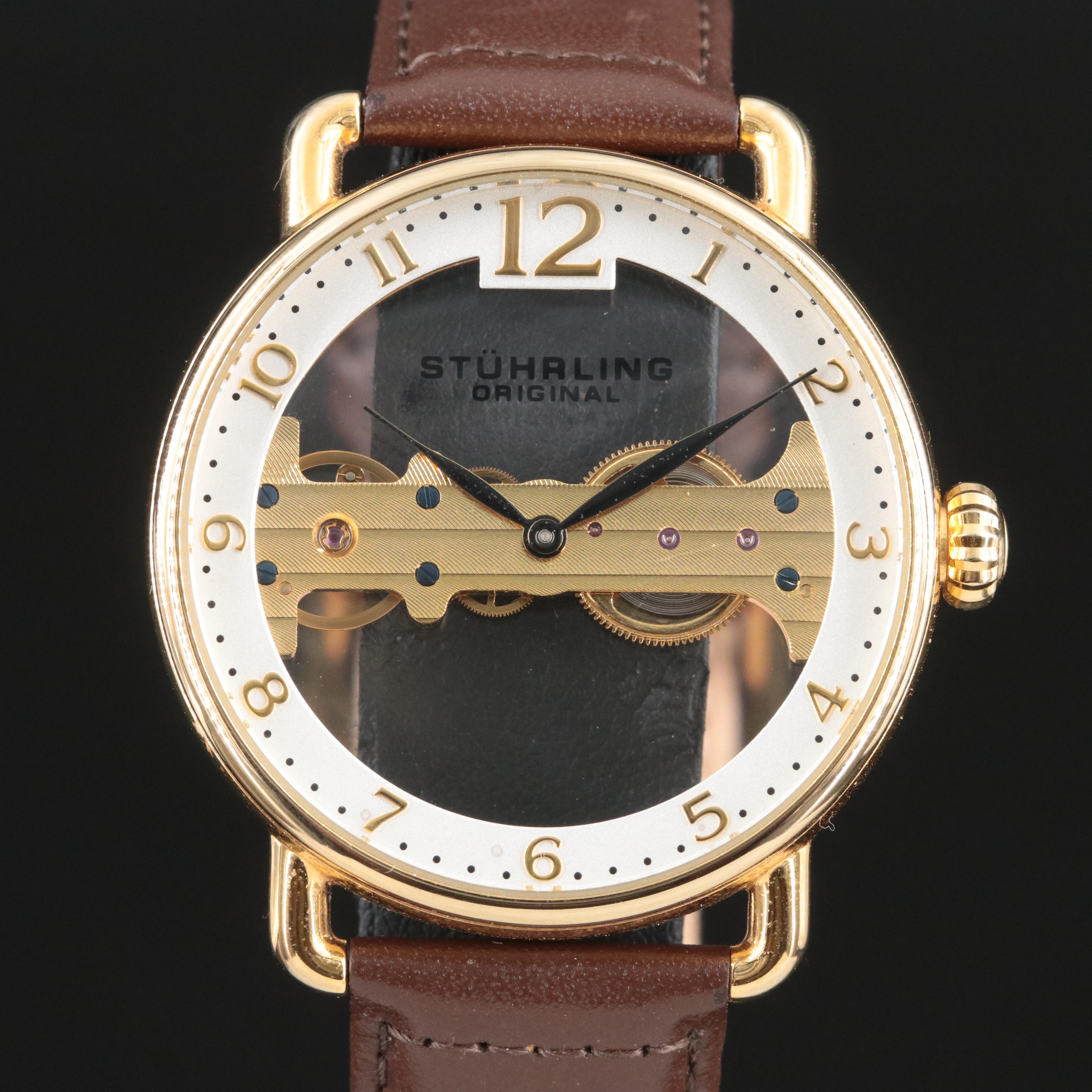 Stuhrling Bridge 976  Skeleton Watch