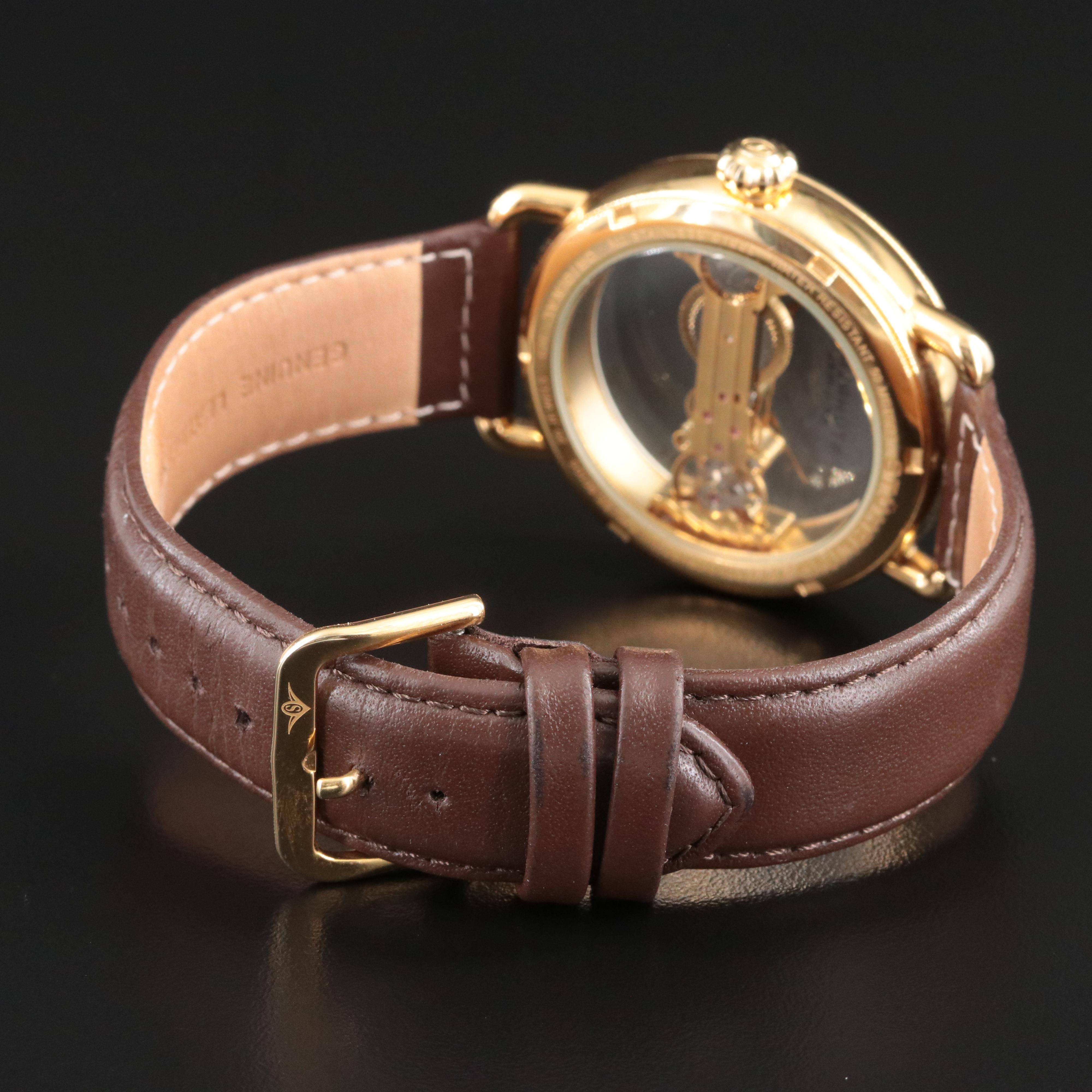 Stuhrling Bridge 976  Skeleton Watch