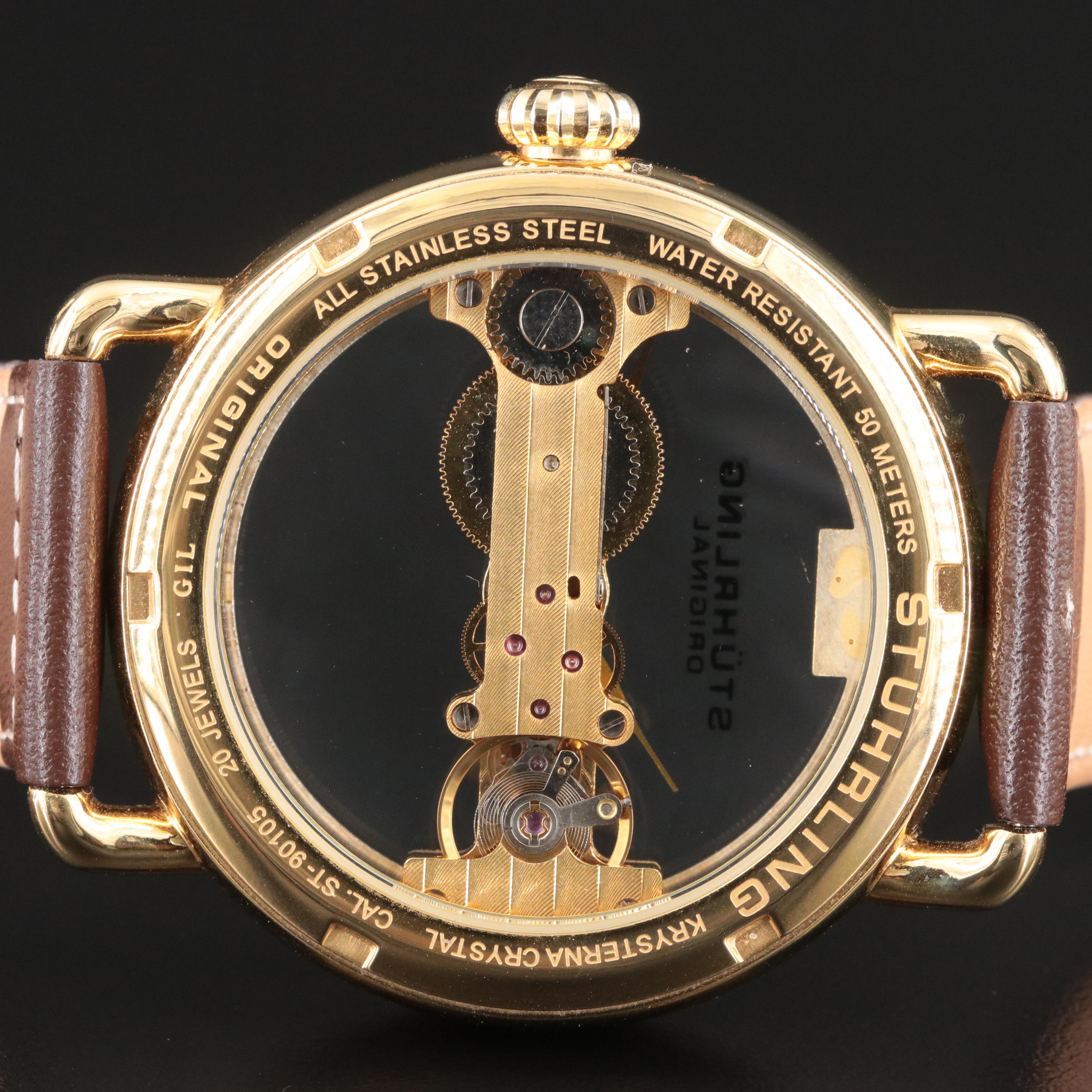 Stuhrling Bridge 976  Skeleton Watch