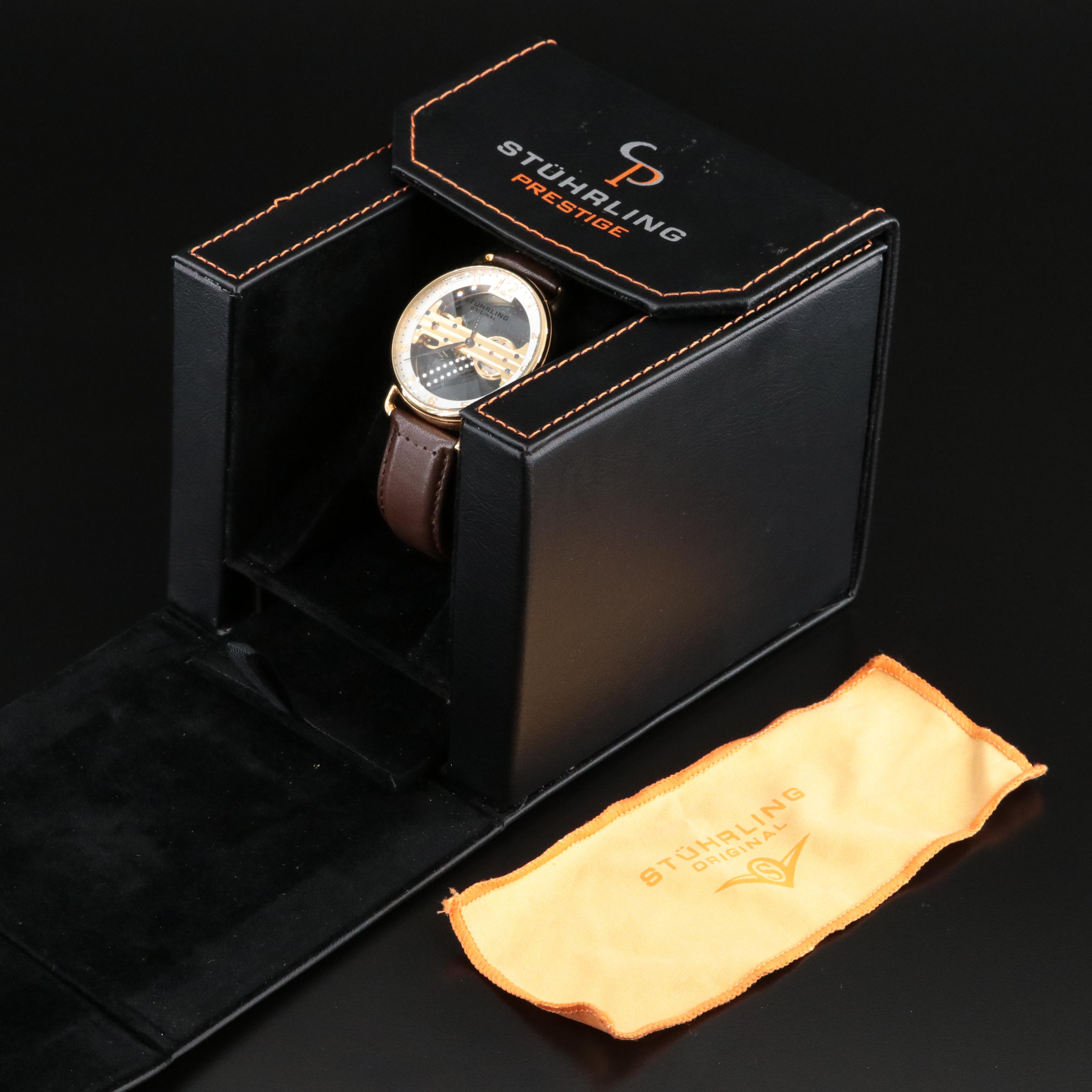 Stuhrling Bridge 976  Skeleton Watch