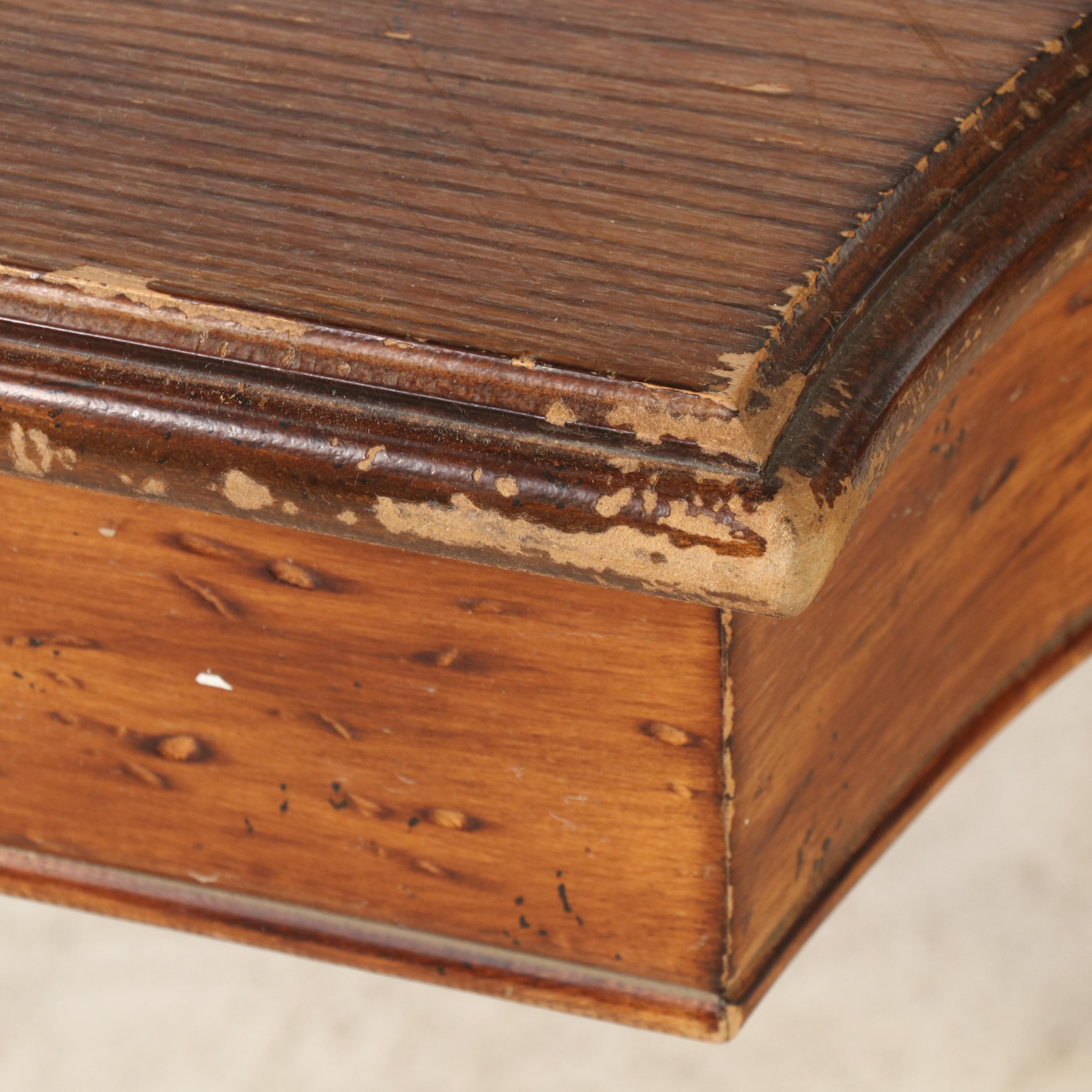 Louis XVI Style Oak Demilune Table