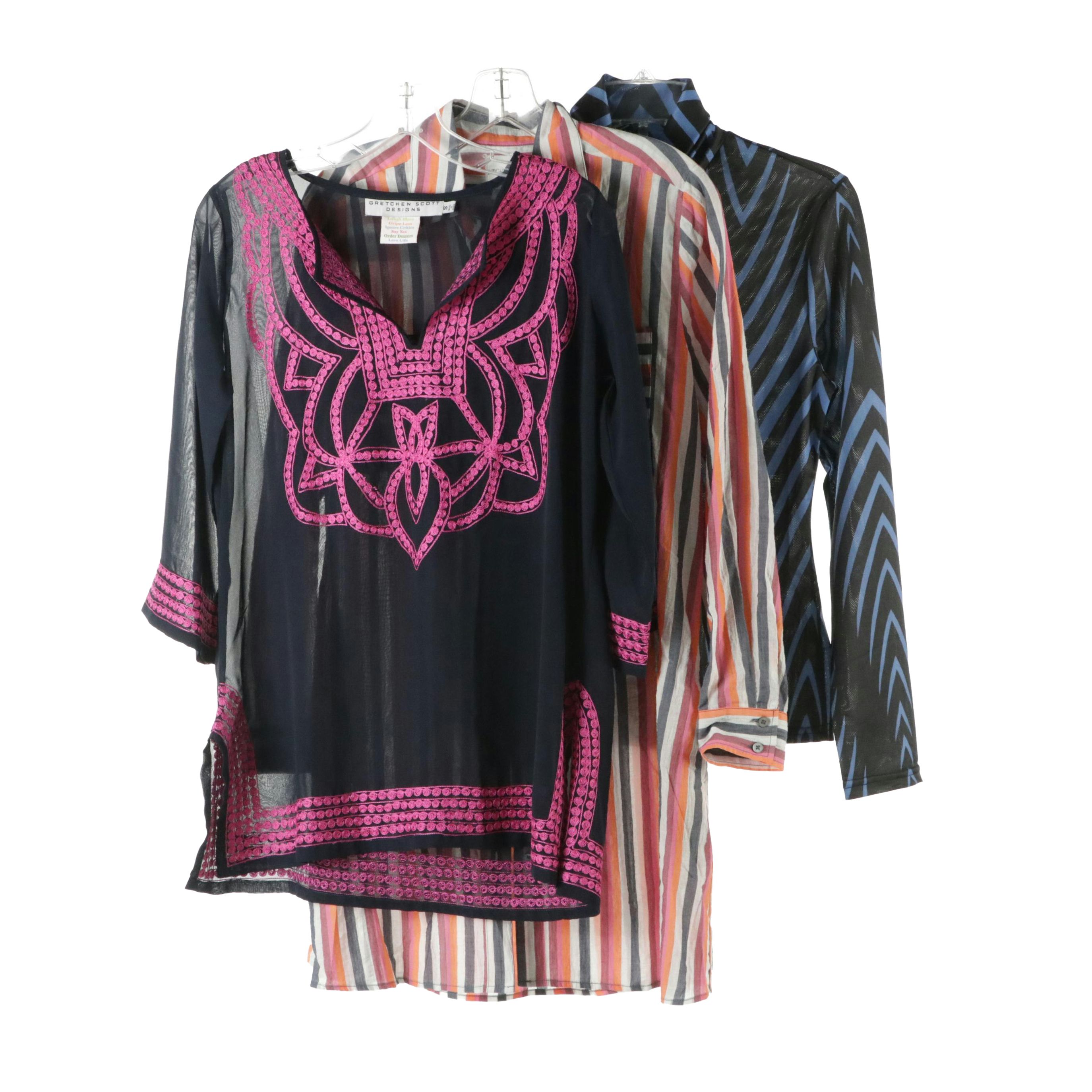 Nic + Zoe Shirt Dress, Gretchen Scott Tunic Dress, and Koan Daily Turtleneck