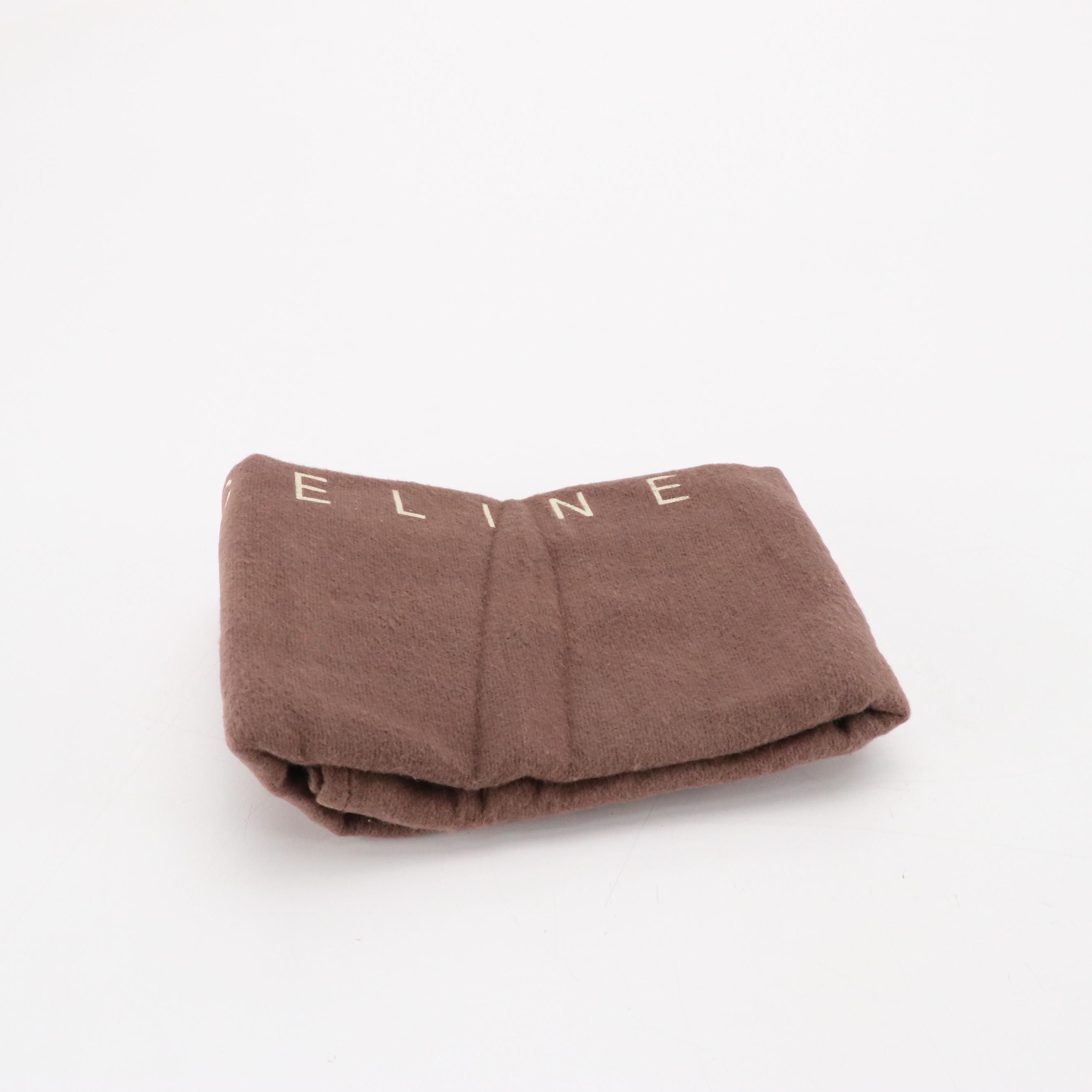 Céline Mini Luggage Tote in Red Smooth Calfskin Leather