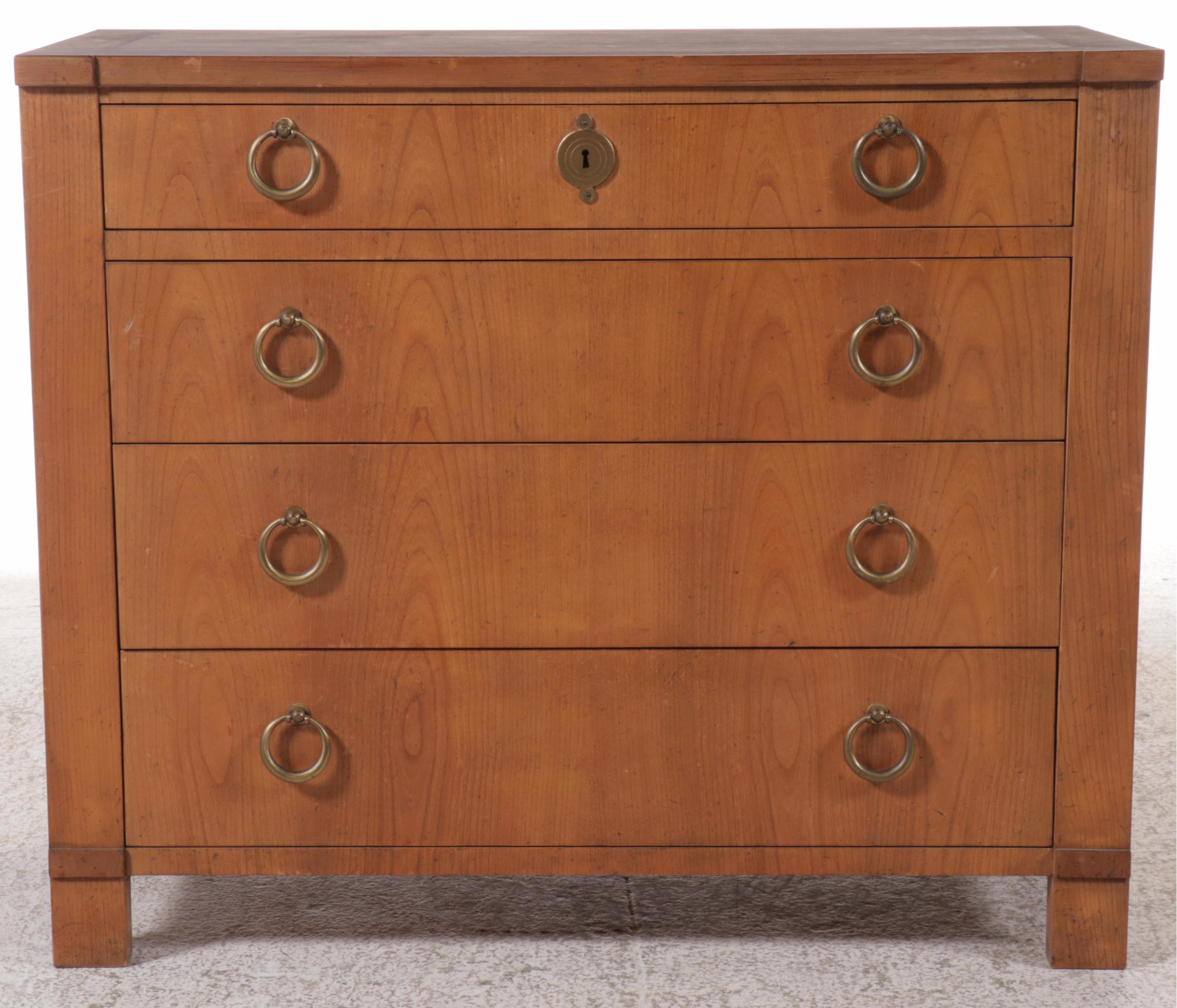 Baker Furniture Four-Drawer Cherry Bachelor Chest