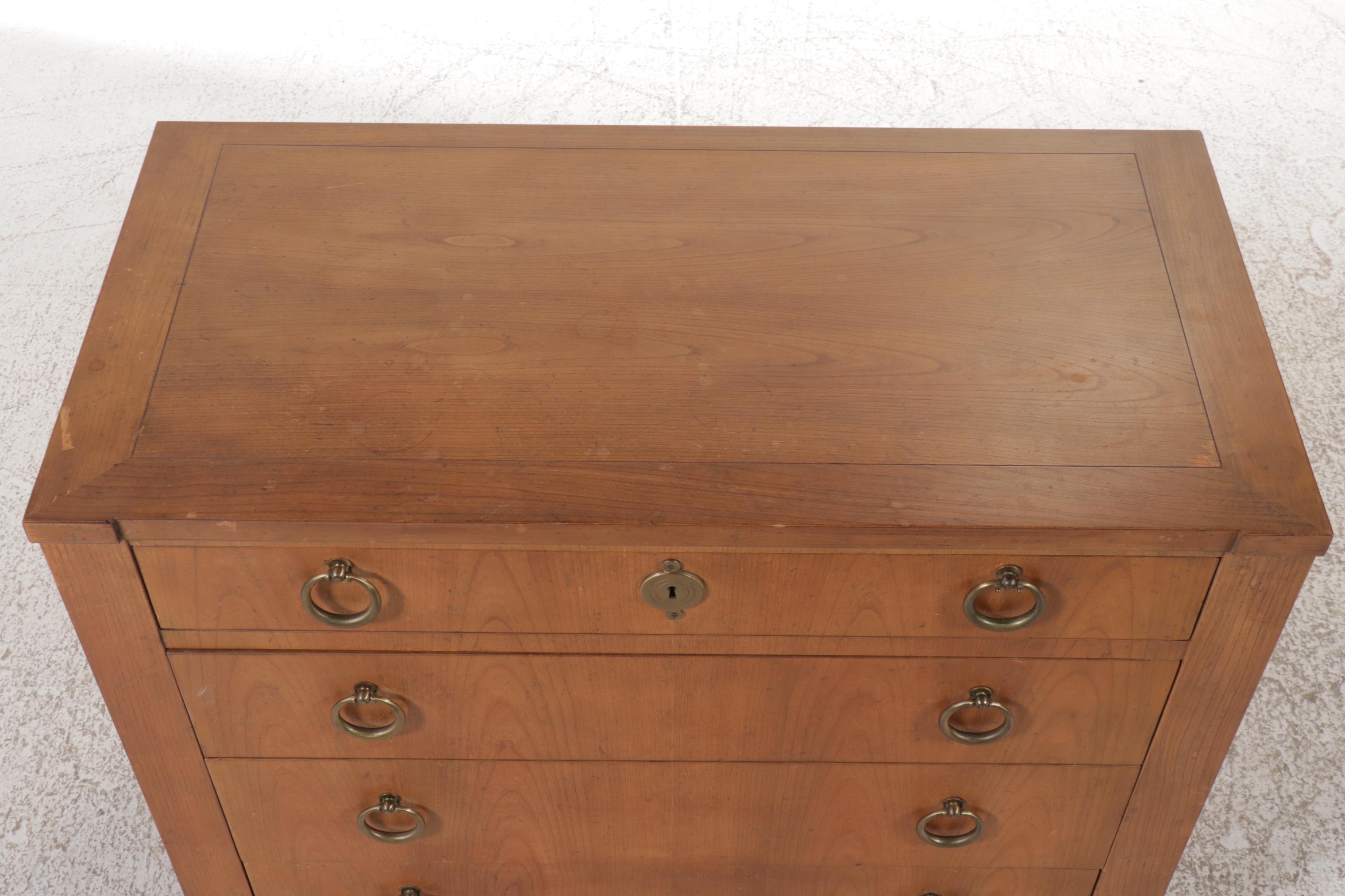 Baker Furniture Four-Drawer Cherry Bachelor Chest
