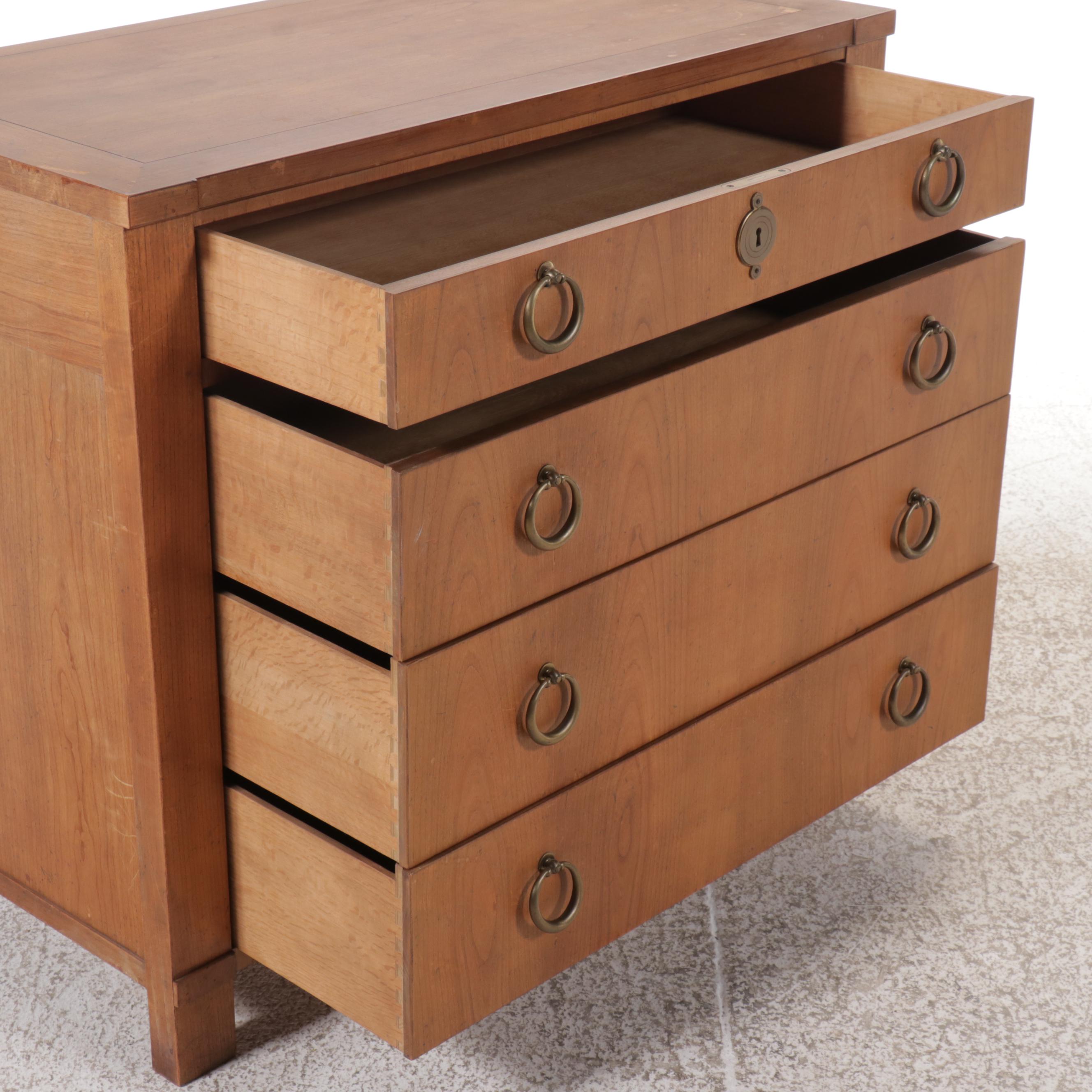 Baker Furniture Four-Drawer Cherry Bachelor Chest