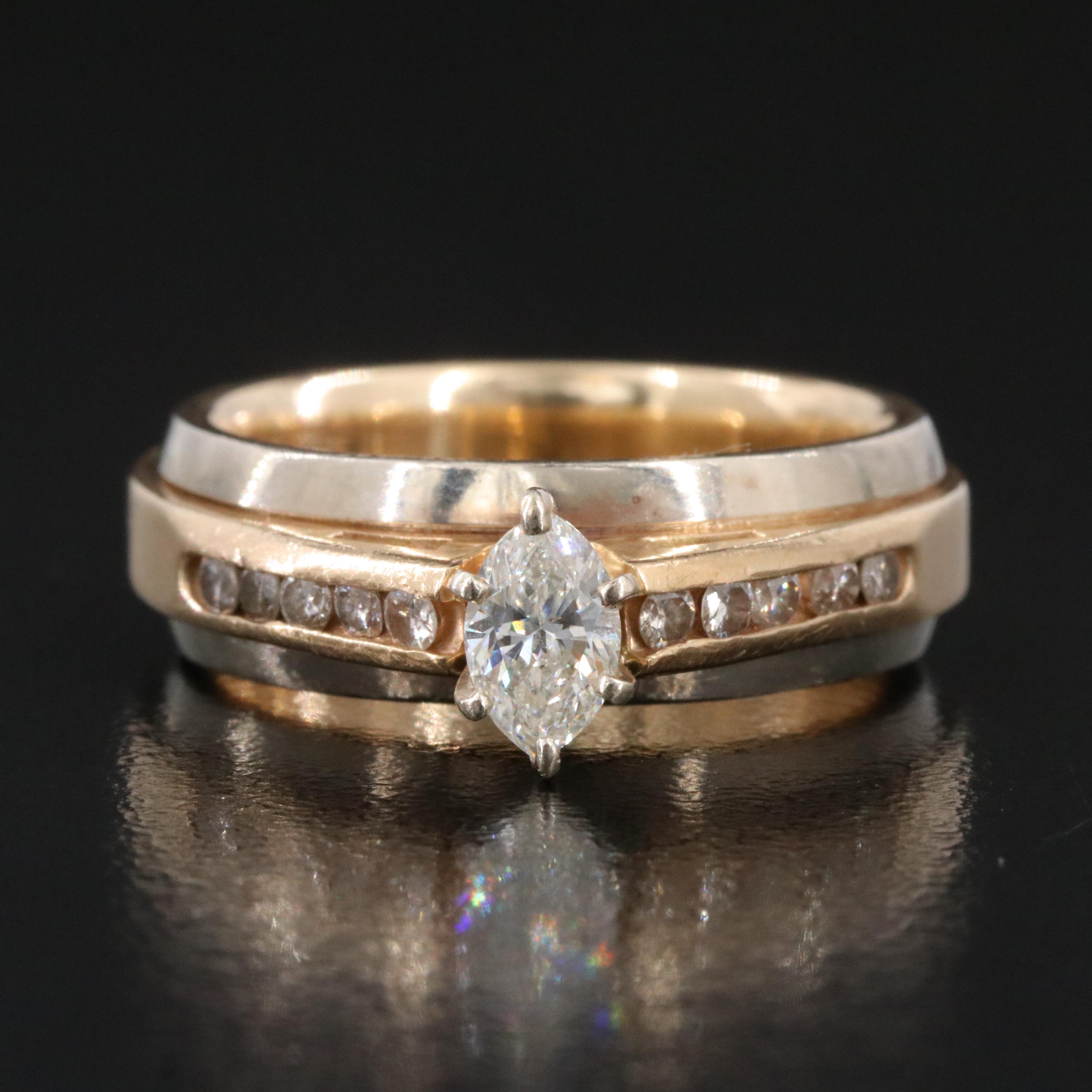 14K Ring 0.66 CTW Diamond Ring