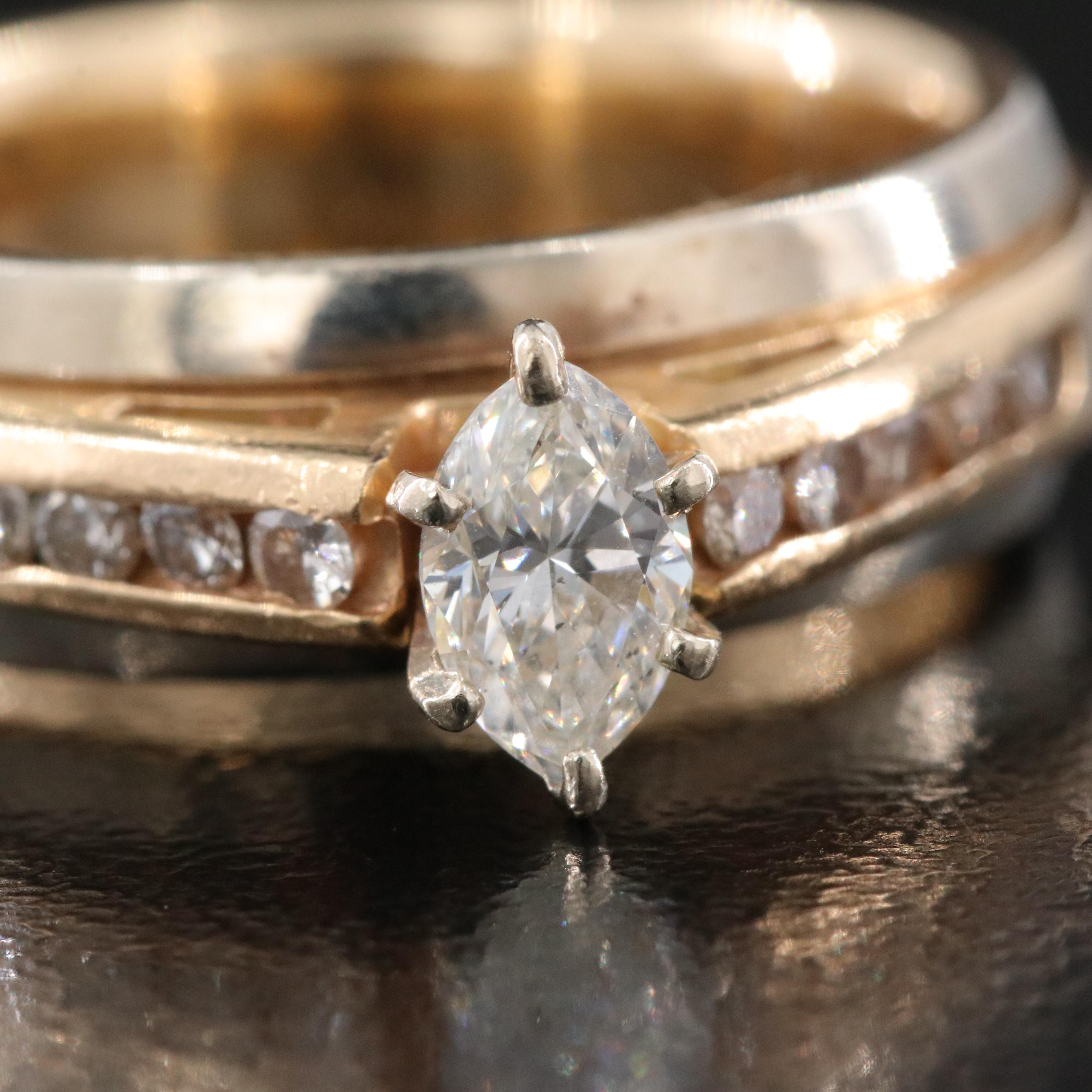 14K Ring 0.66 CTW Diamond Ring