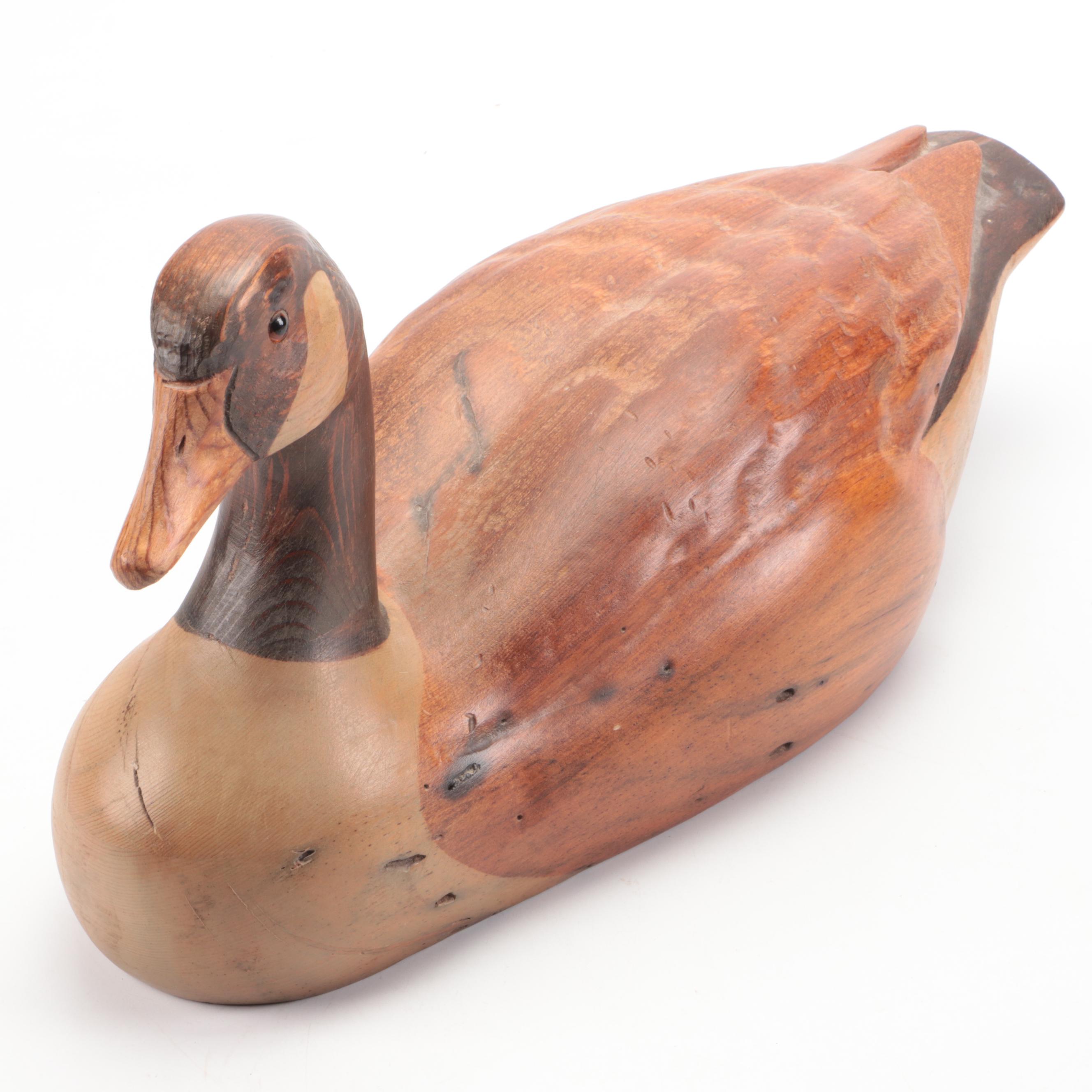R. D. Lewis Hand-Carved Canada Goose Decoy
