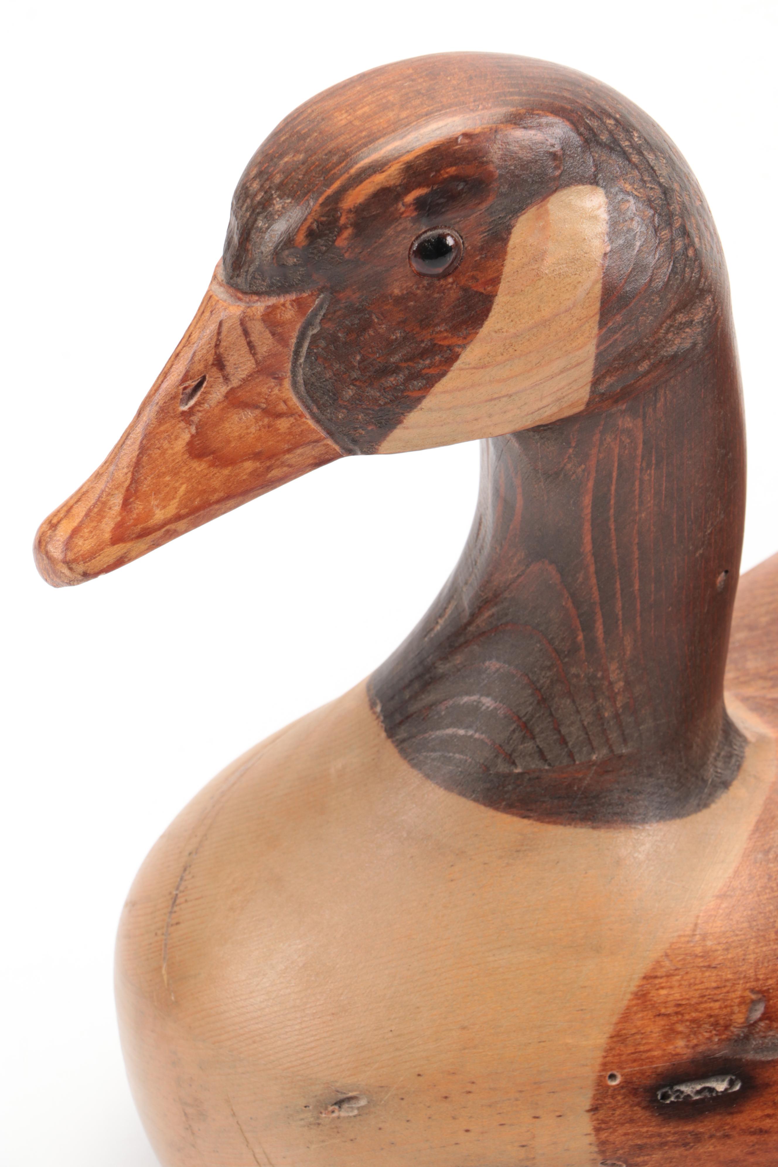 R. D. Lewis Hand-Carved Canada Goose Decoy
