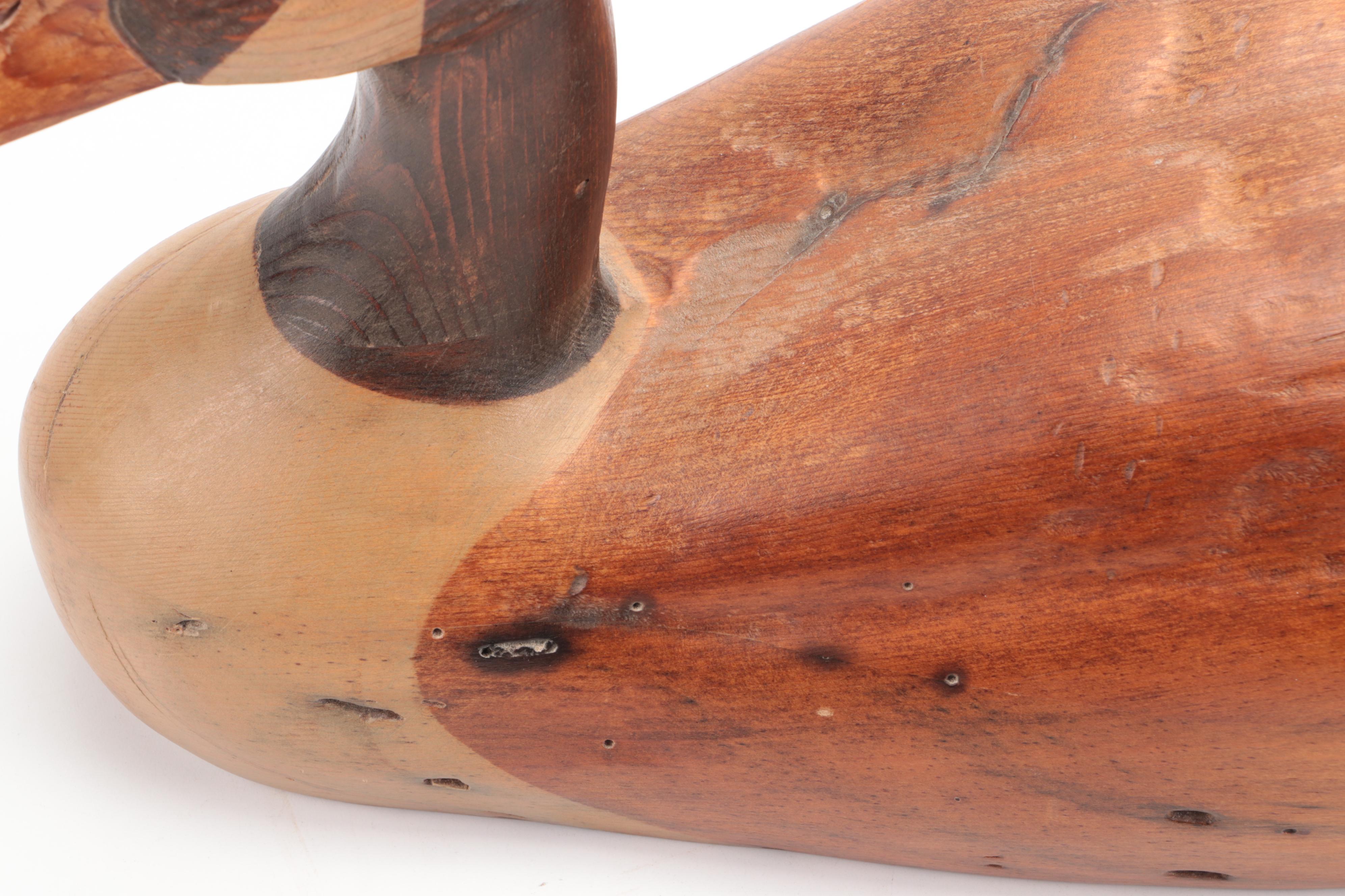 R. D. Lewis Hand-Carved Canada Goose Decoy