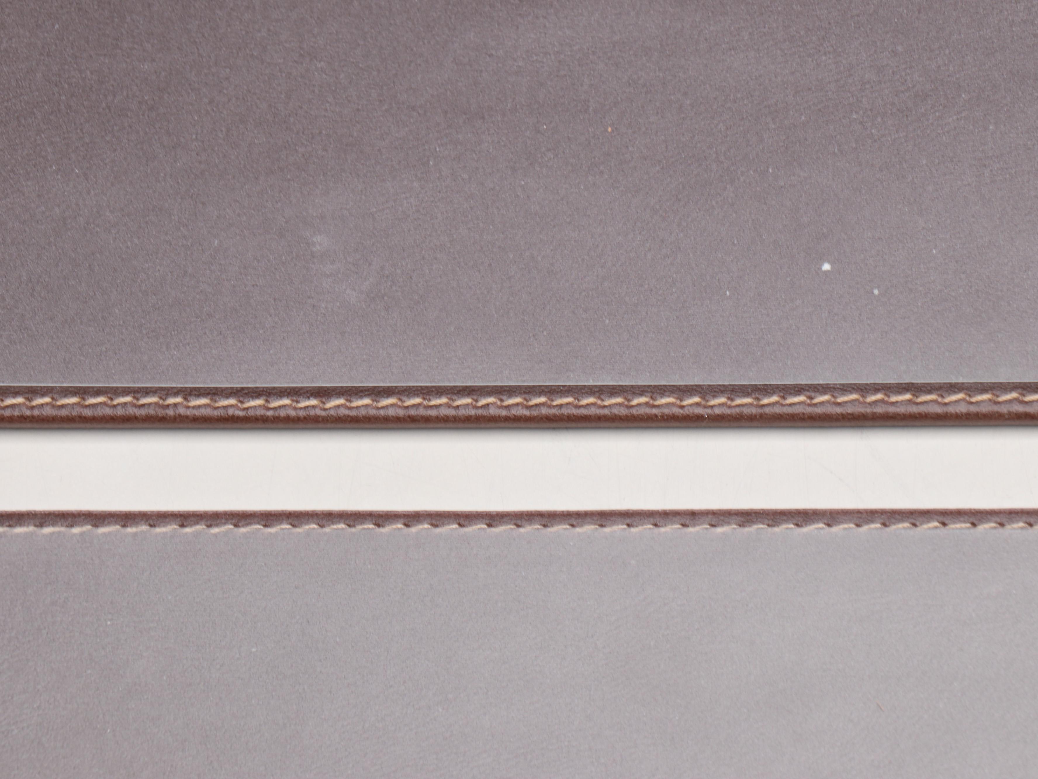 Stetson Leather Desk Mats with Other Leather, Wood, and Metal Office Décor