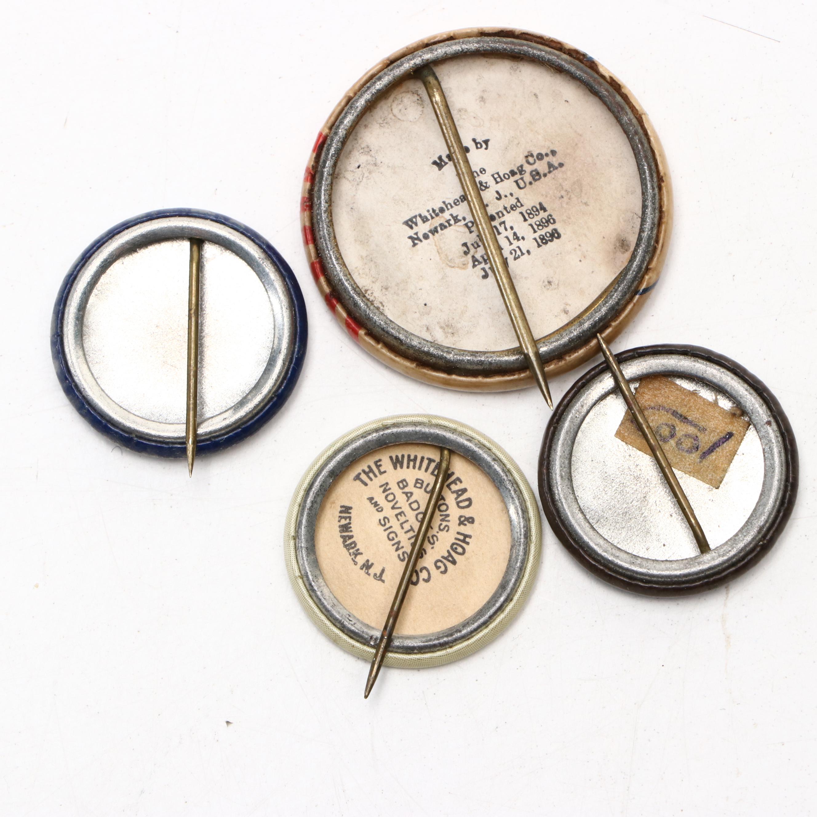 Henry R. Wolcott, Oliver H. Schoup and Other Colorado Republican Pinbacks