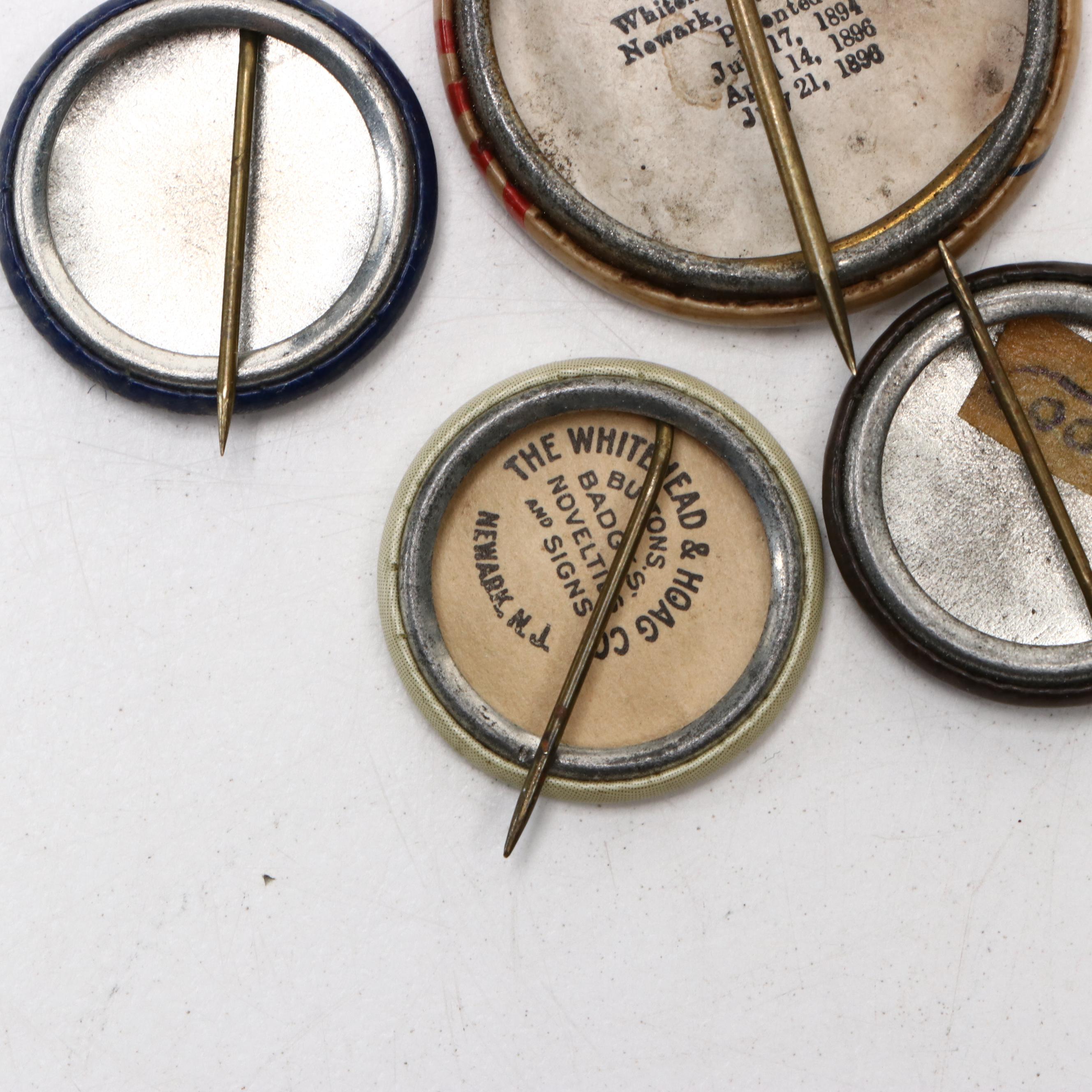 Henry R. Wolcott, Oliver H. Schoup and Other Colorado Republican Pinbacks