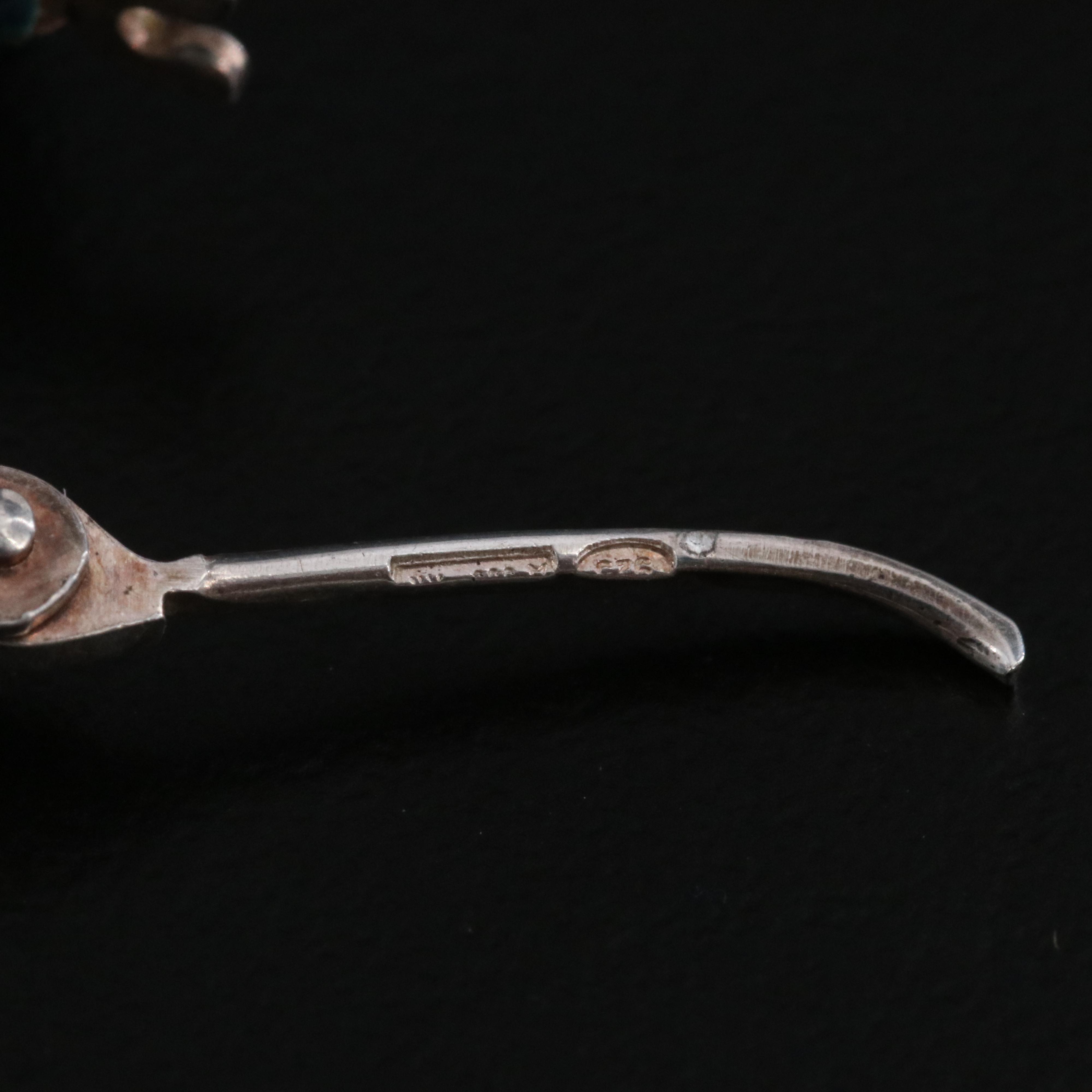 Italian Electroformed Sterling Enamel Hoops