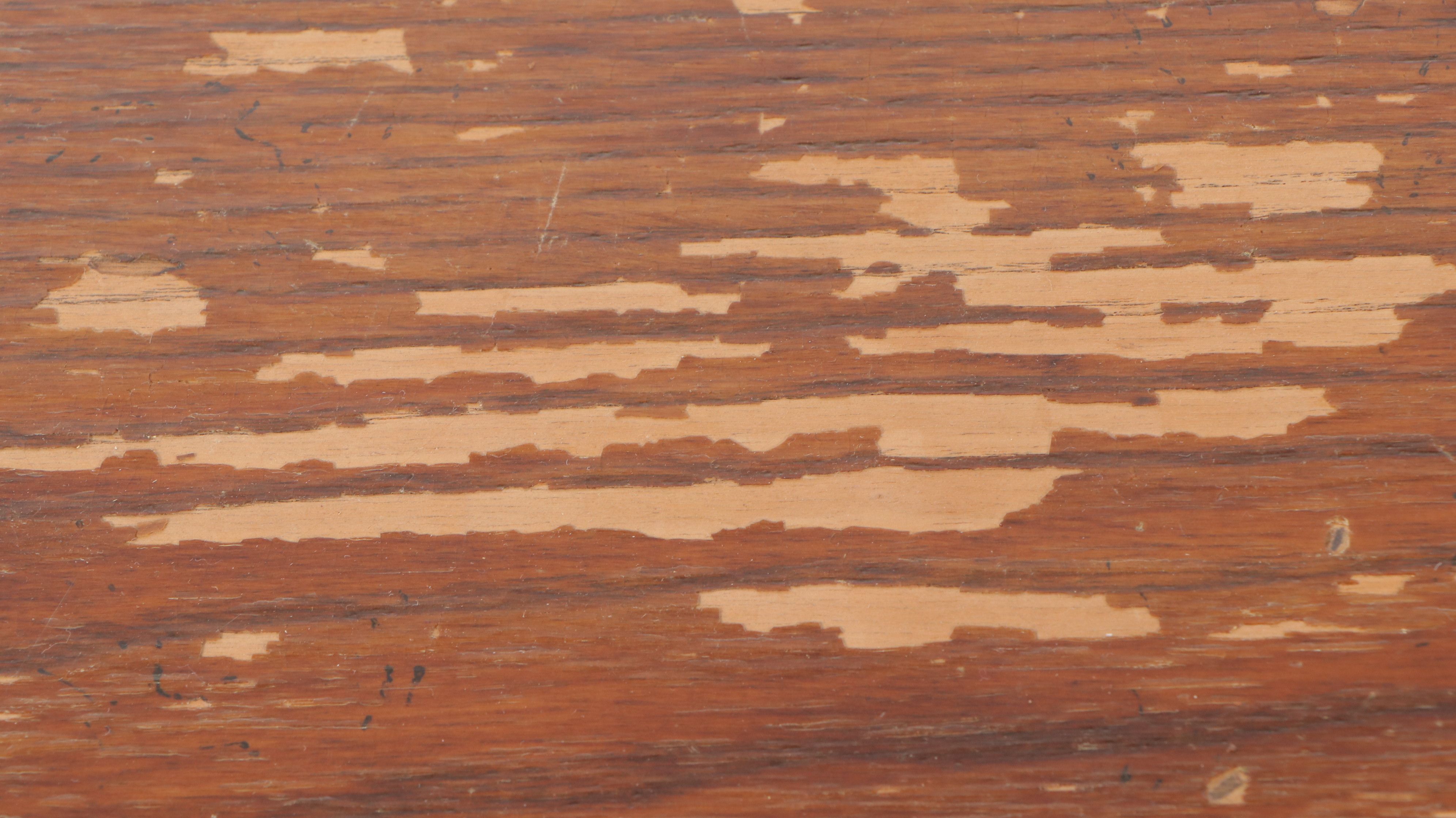 Louis XVI Style Oak Demilune Table