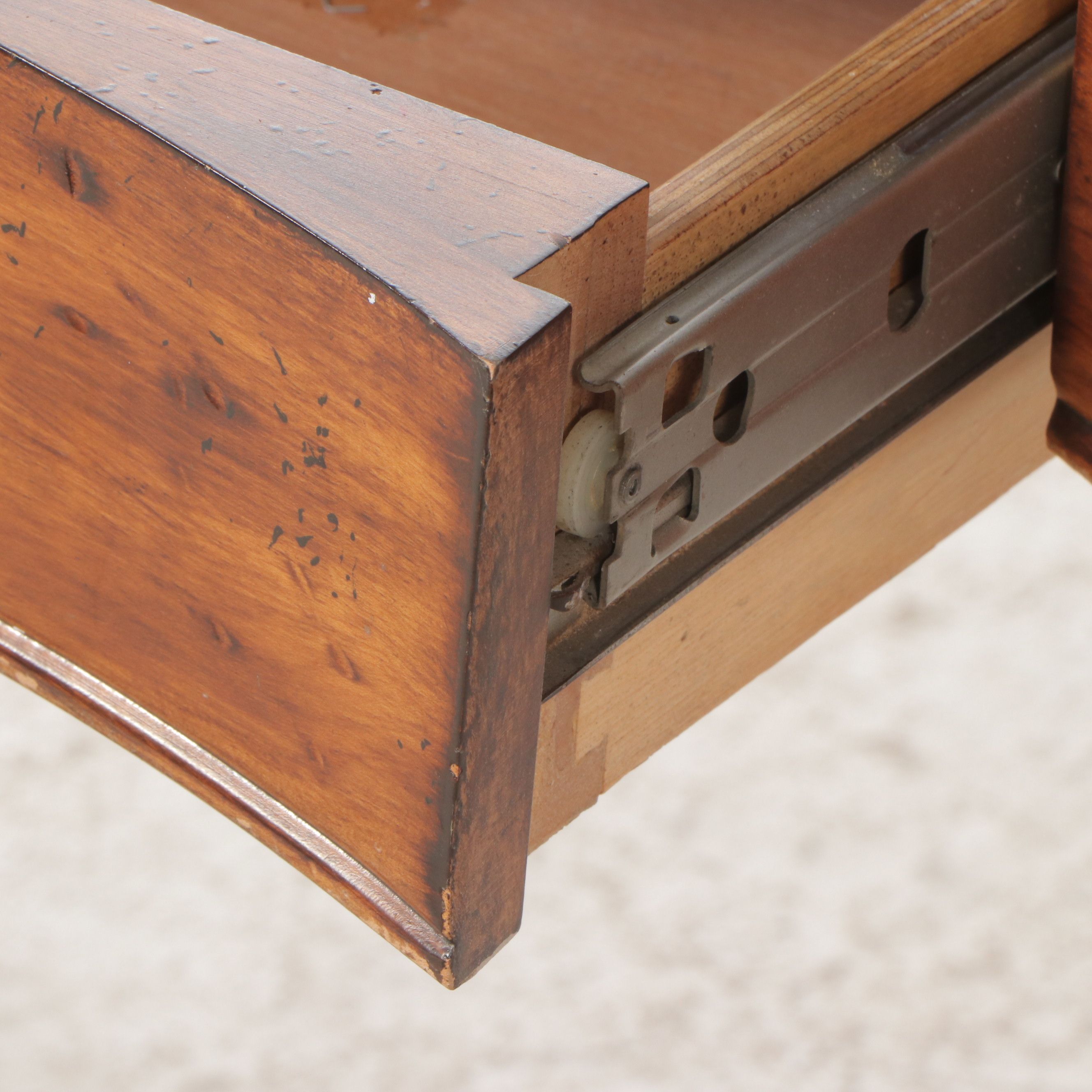 Louis XVI Style Oak Demilune Table