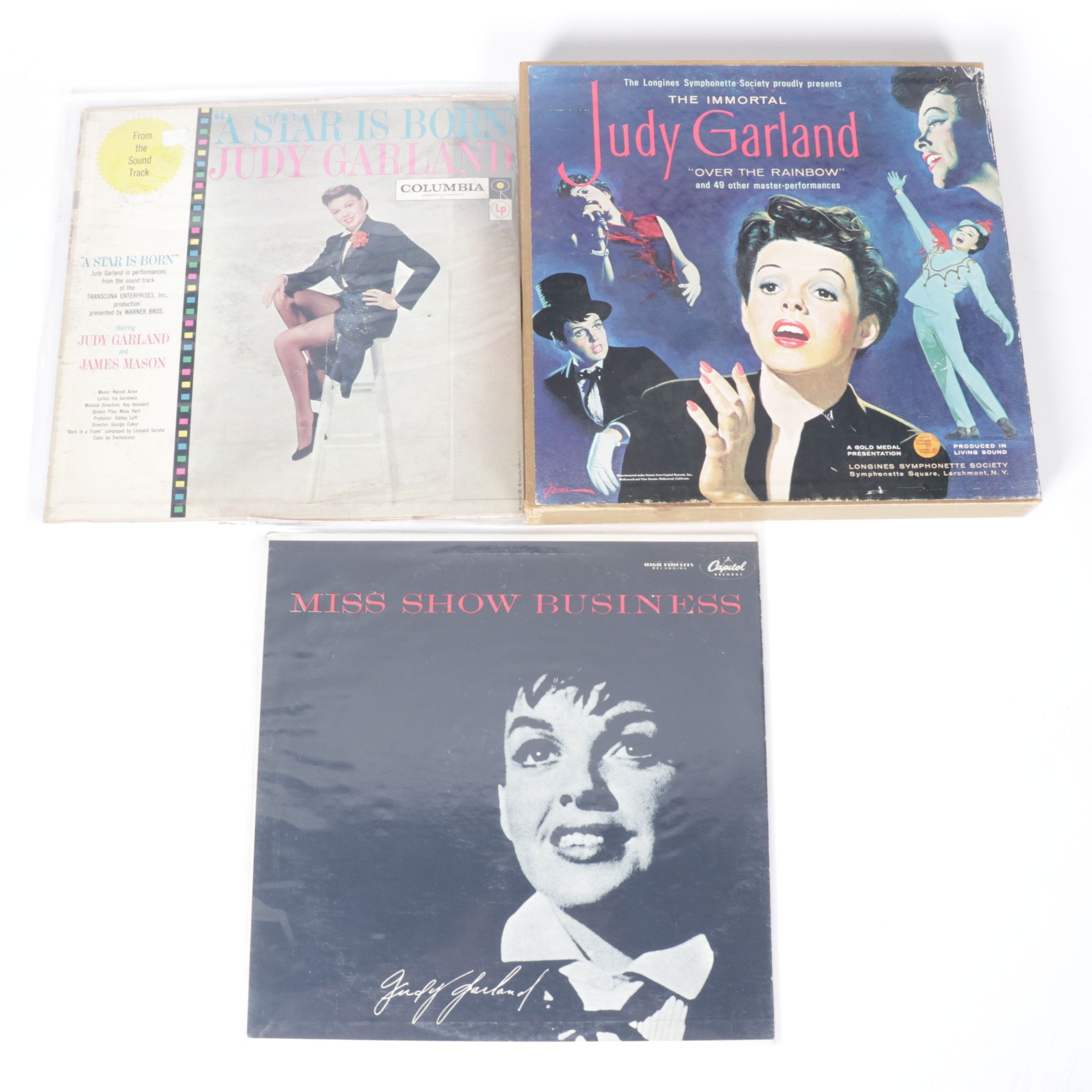 Judy Garland Vinyl Records Albums Including "The Immortal Judy Garland"