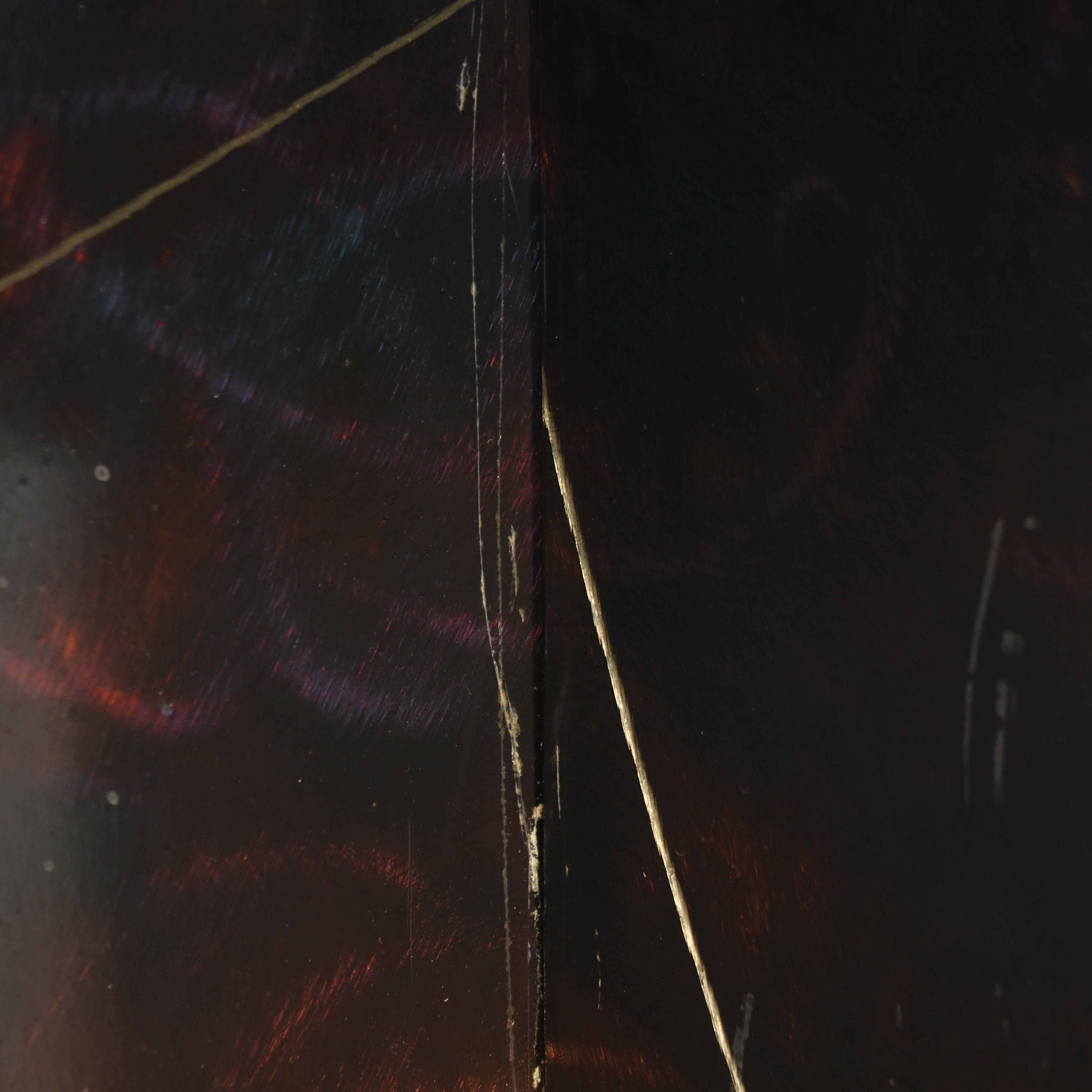 Postmodernist Glass Top Metal Occasional Table, Late 20th Century