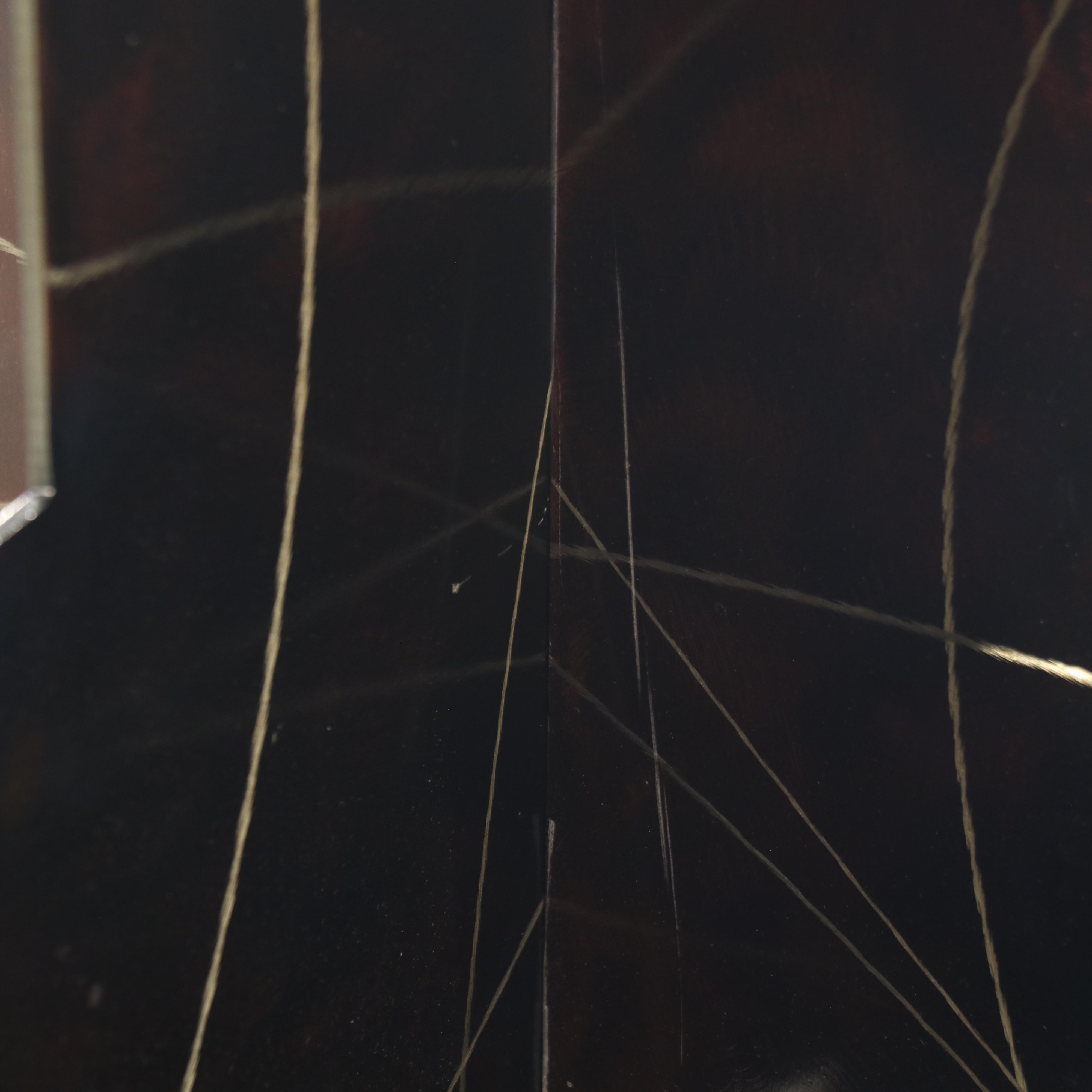 Postmodernist Glass Top Metal Occasional Table, Late 20th Century