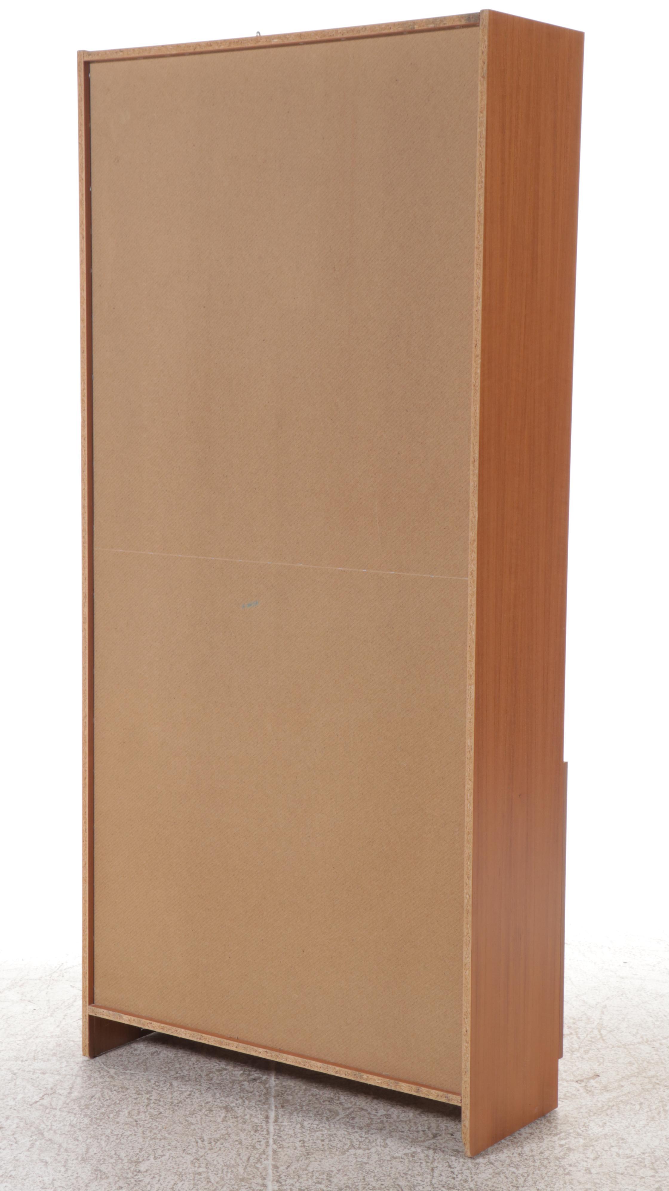 DRT Danish Modern Teak Cabinet Bookcase, Mid to Late 20th Century