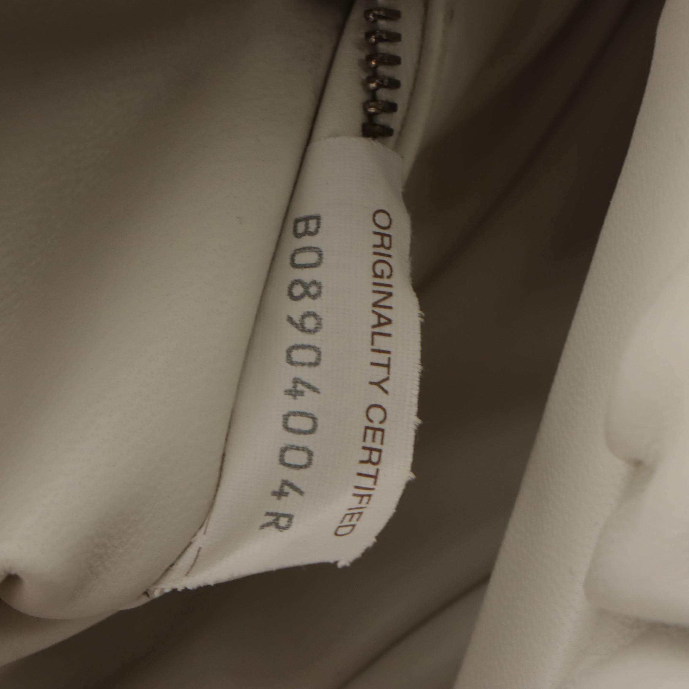 Bottega Veneta Belt Pouch Bag in White Calfskin Leather