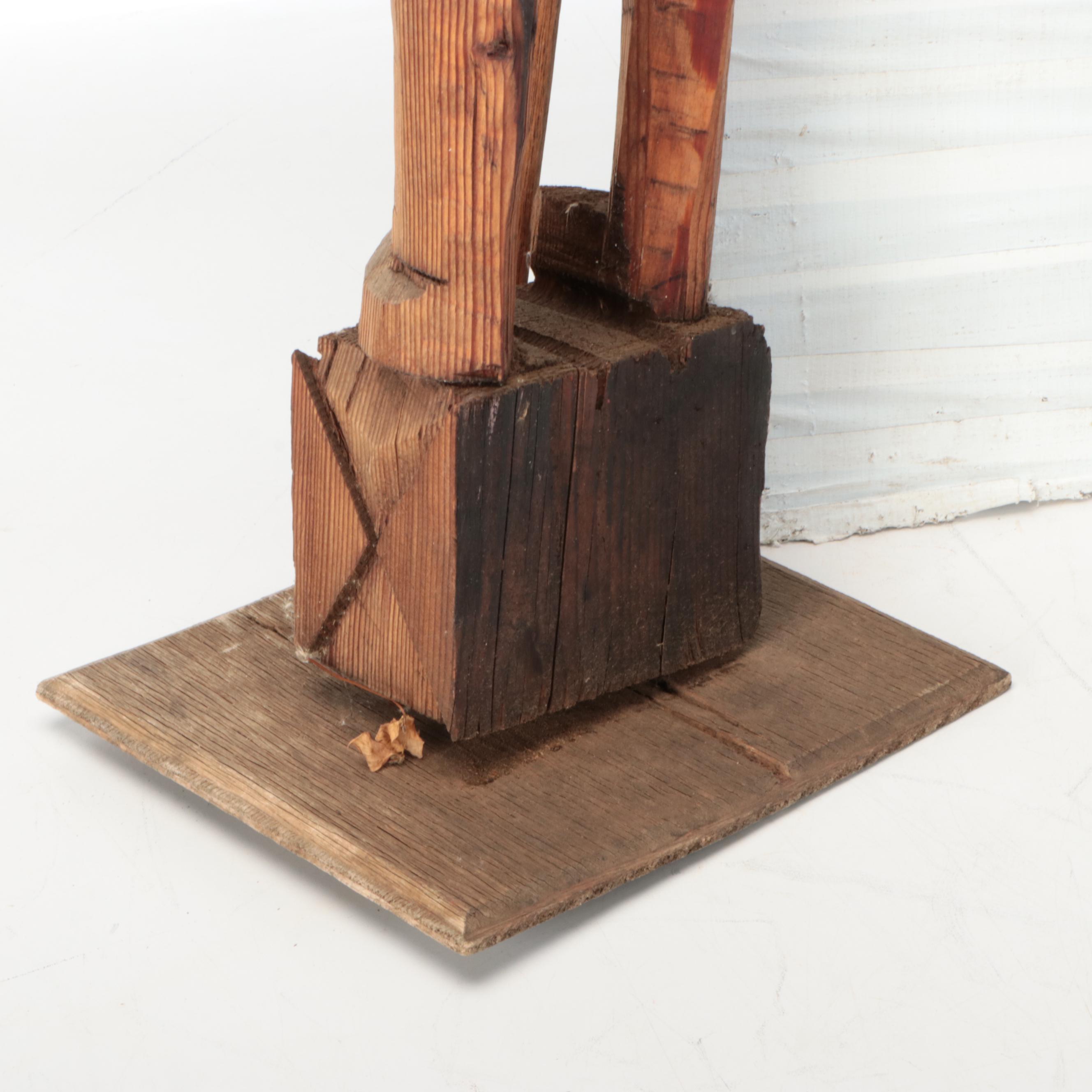 Chainsaw Sculpture Carved Wood Don Quixote